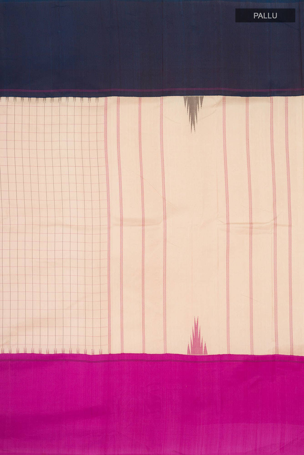 Beige Kanchipuram Silk Saree