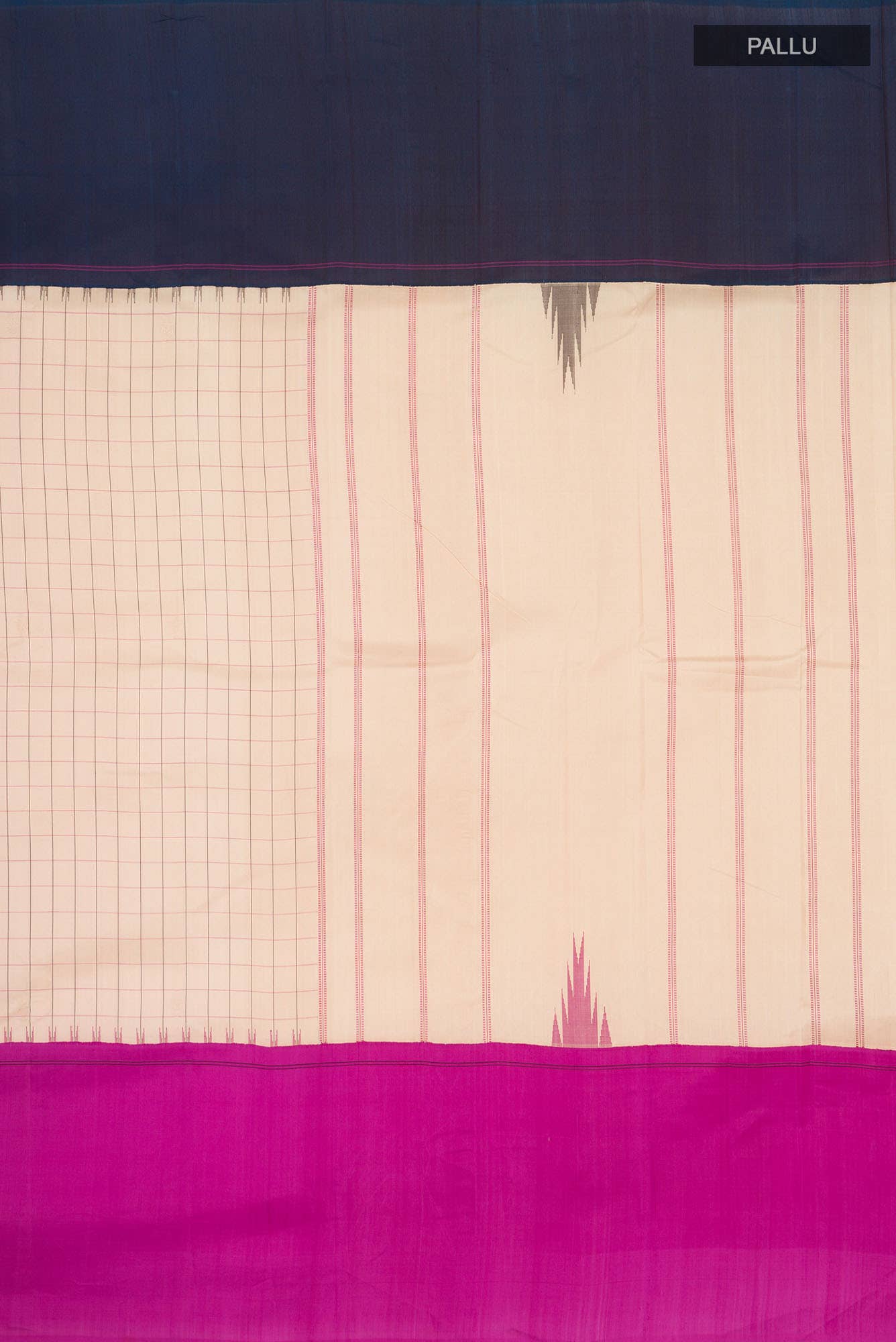 Beige Kanchipuram Silk Saree