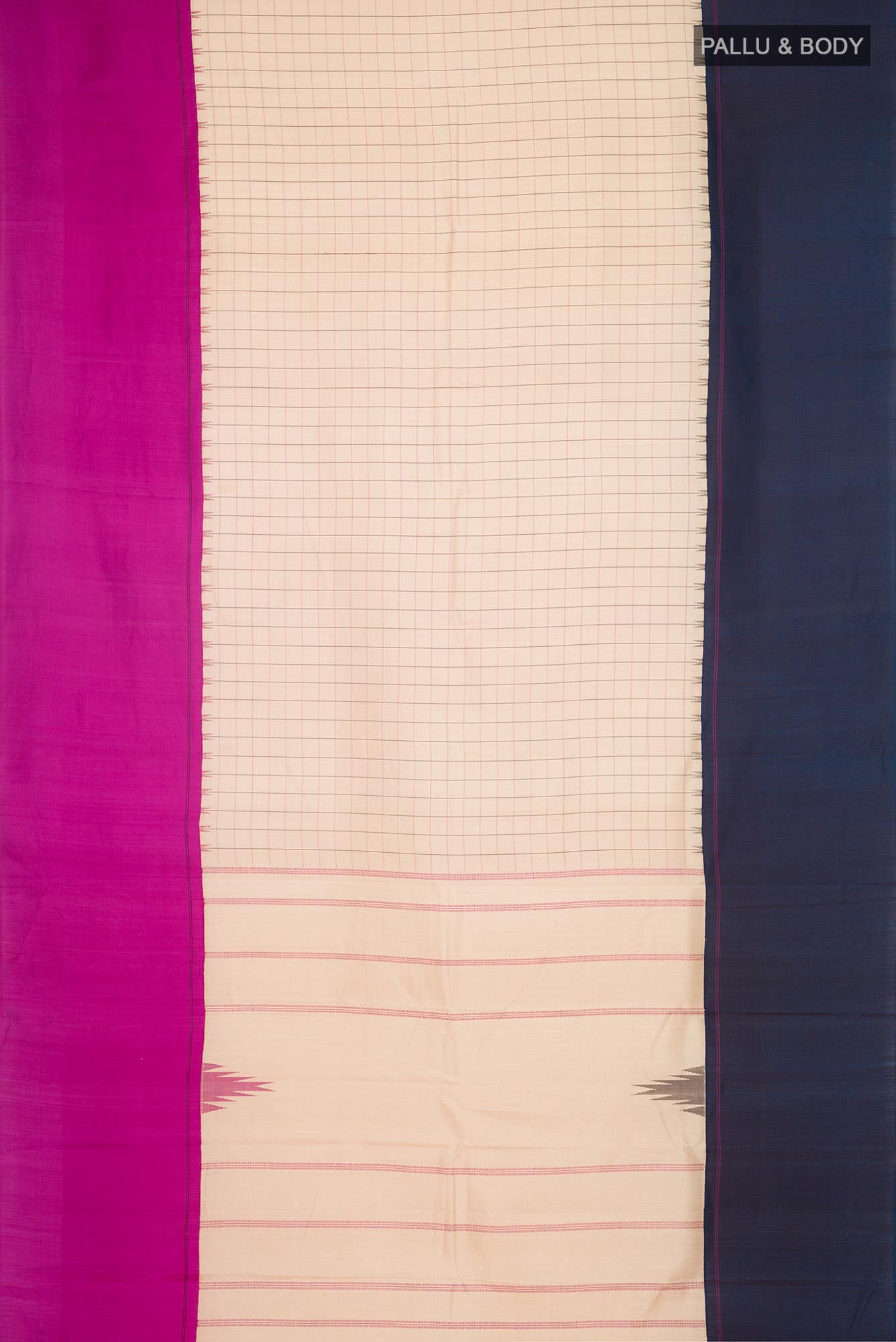 Beige Kanchipuram Silk Saree