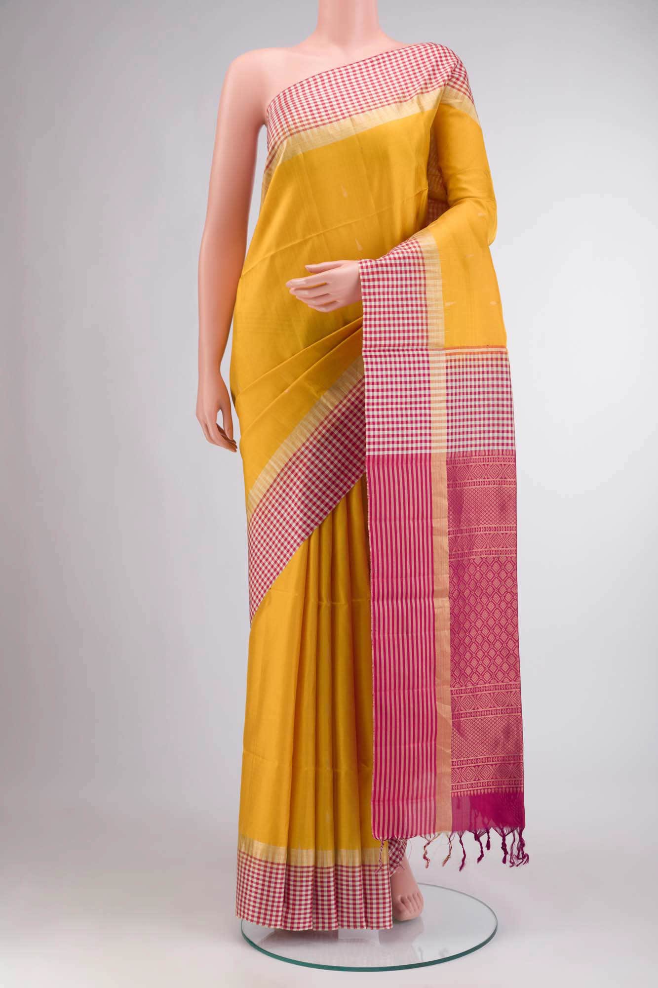 Yellow Soft Silk Saree