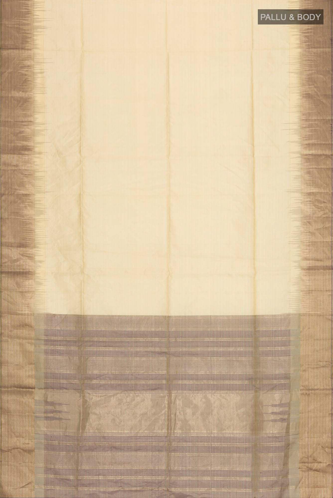 Beige Soft Silk Saree