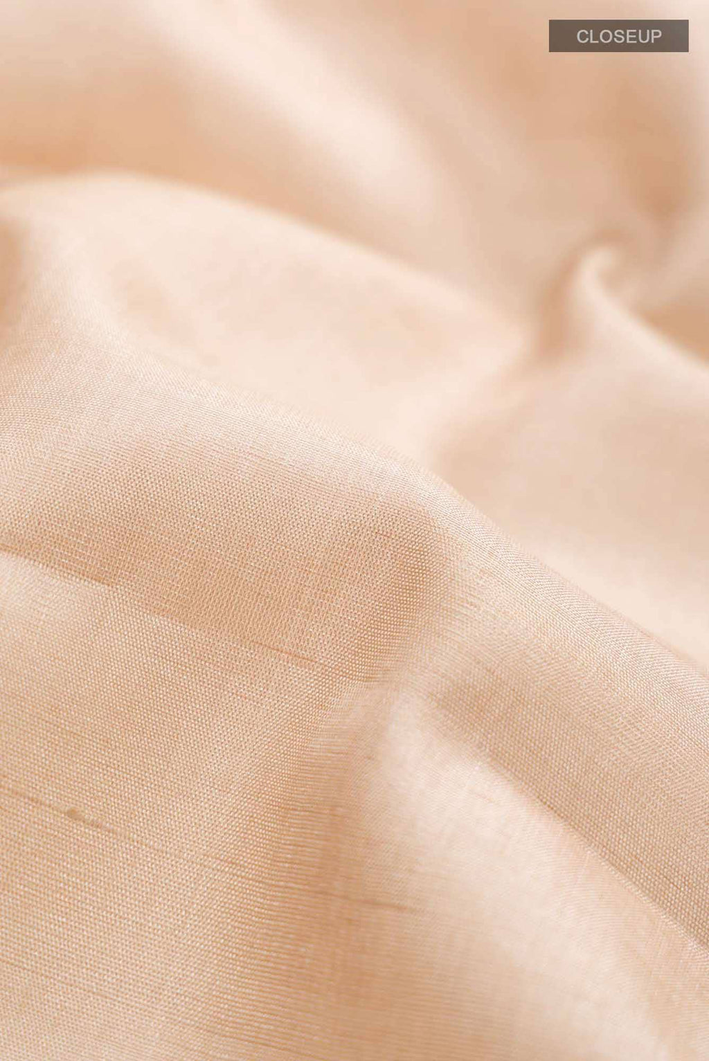 Beige Tussar Silk Saree