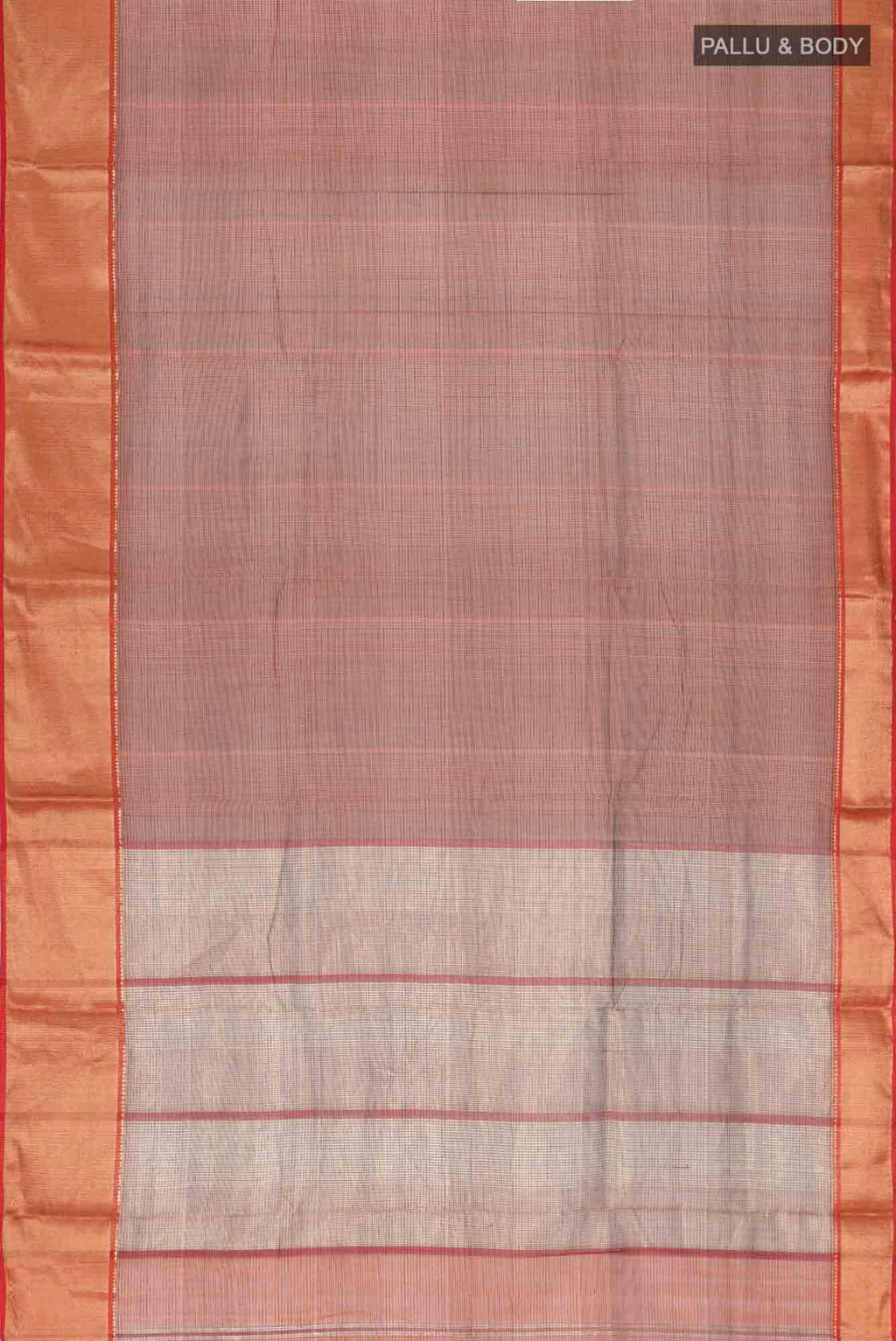 Brown Maheshwari Silk Cotton Saree