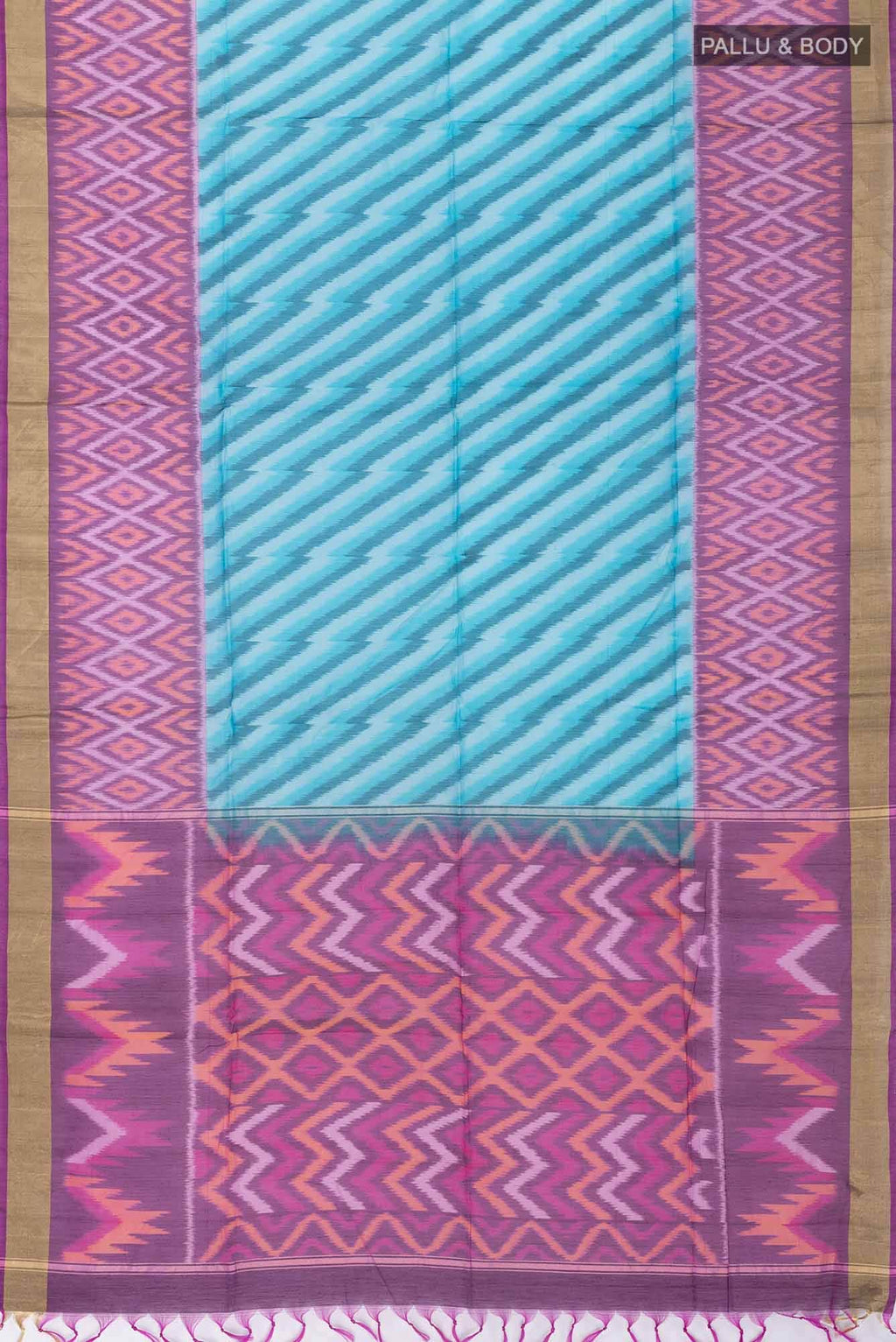Blue Silk Cotton Saree