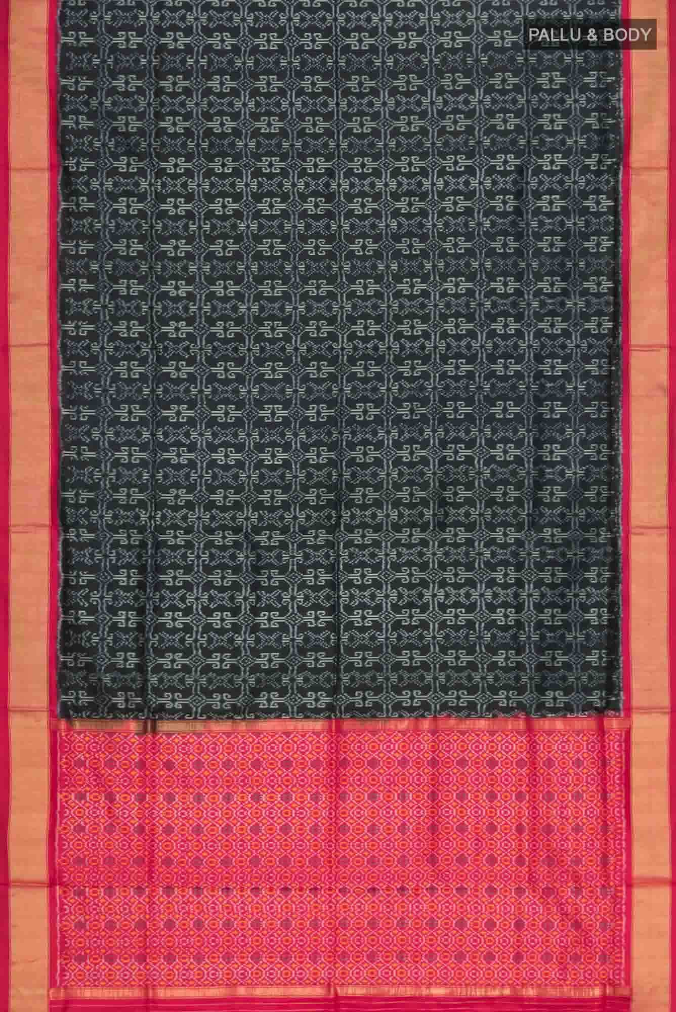 Black Pochampally Silk Saree