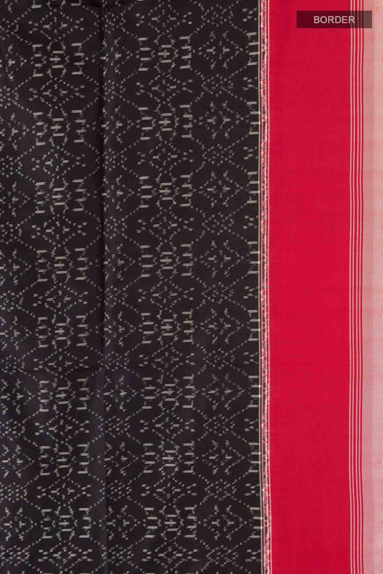 Black Pochampally Silk Saree