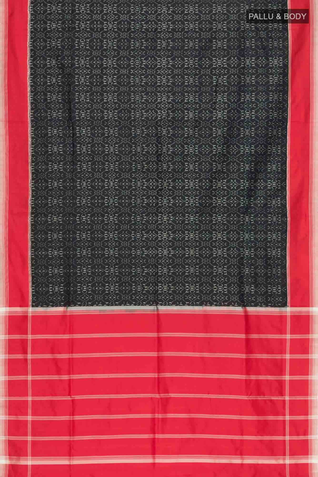 Black Pochampally Silk Saree