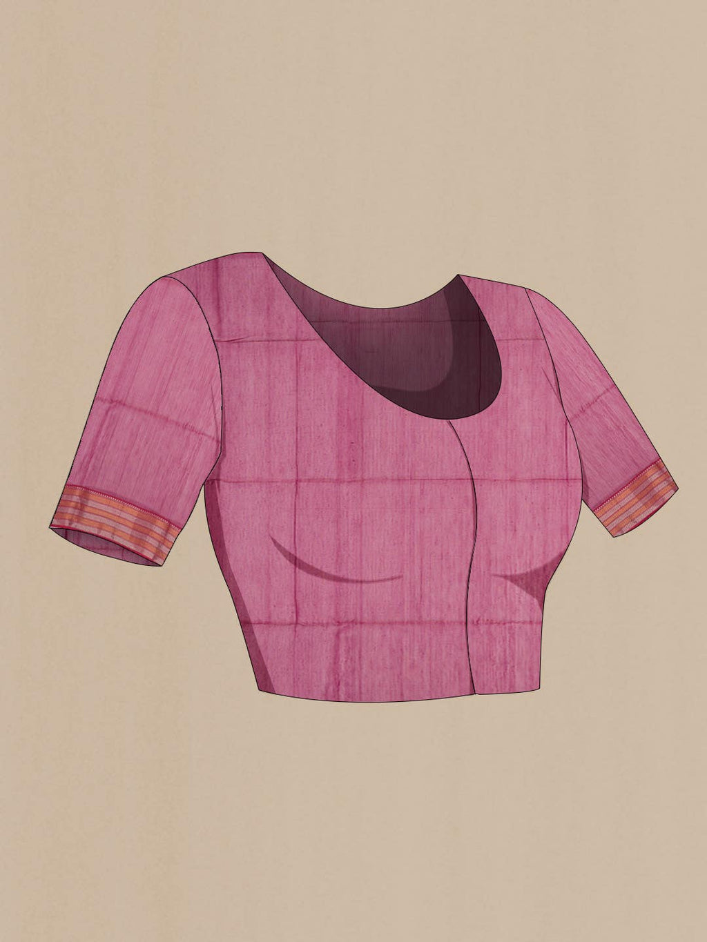 Magenta Maheshwari Silk Cotton Saree