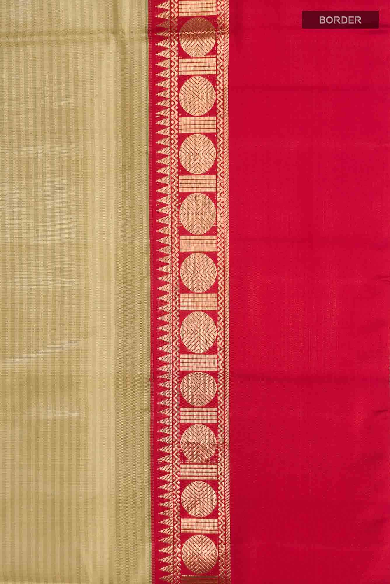 Beige Soft Silk Saree