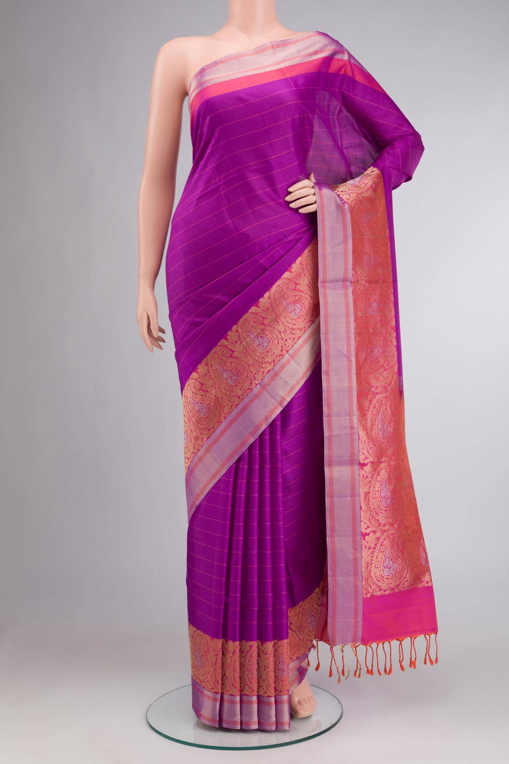 Purple Soft Silk Saree