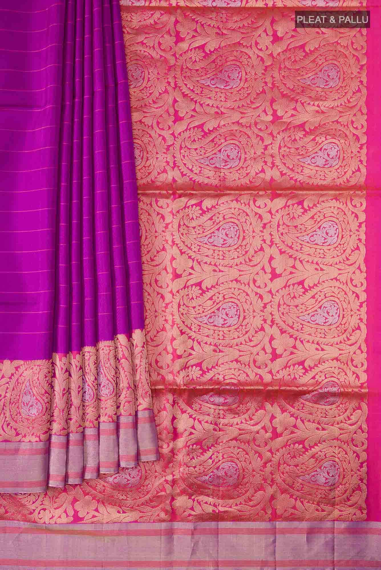 Purple Soft Silk Saree