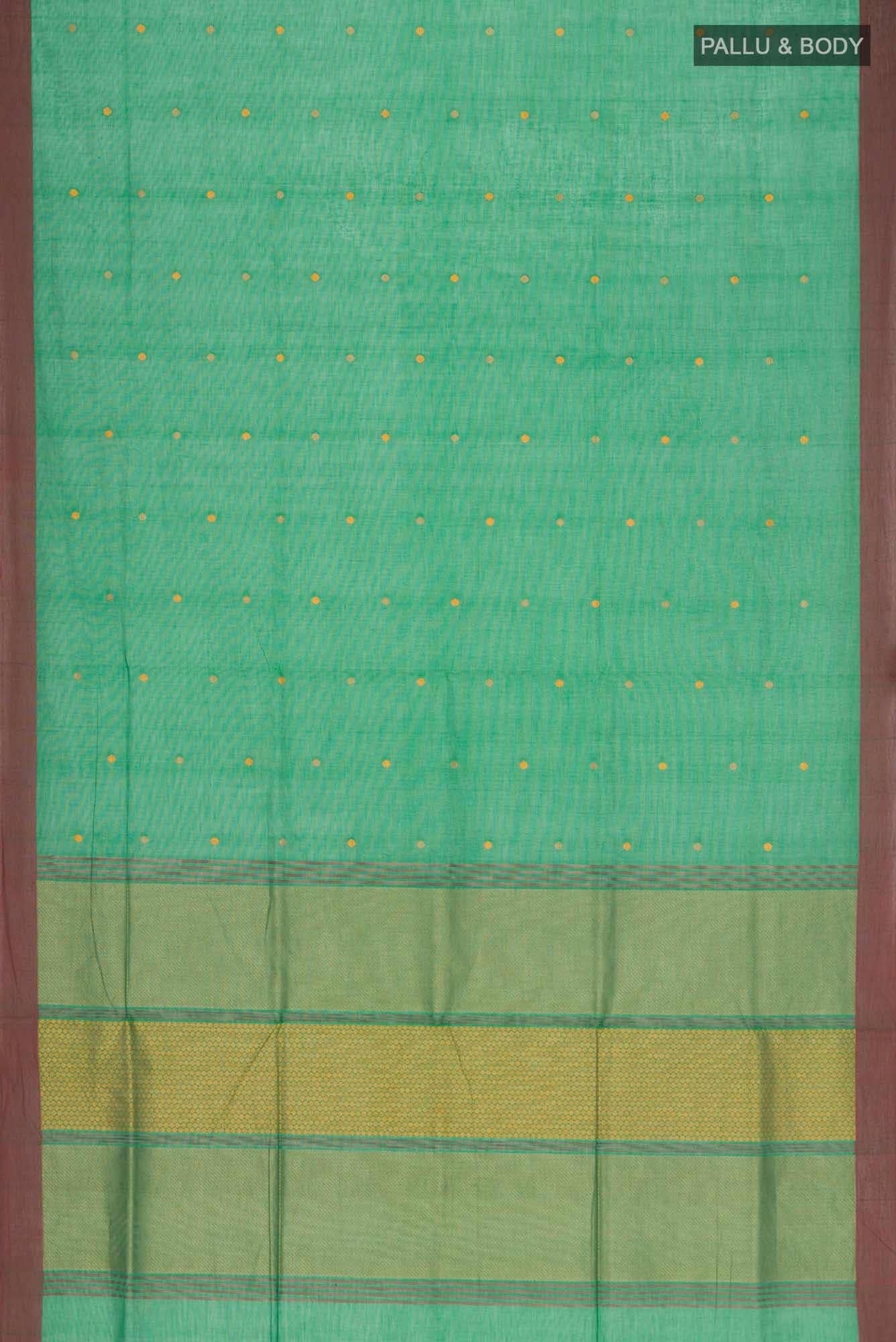 Green Coimbatore Cotton Saree