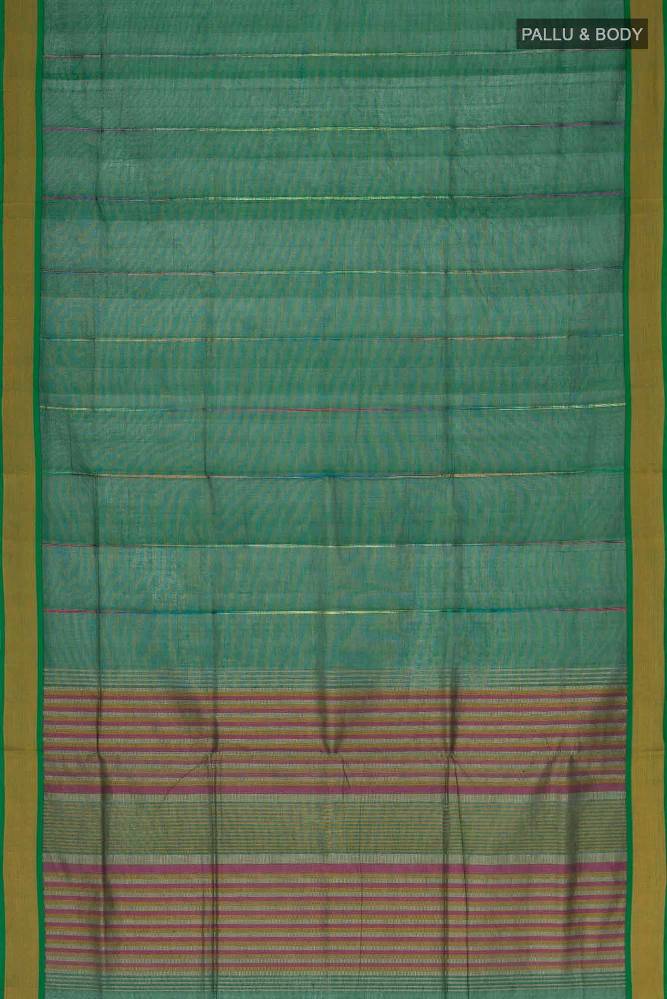 Green Coimbatore Cotton Saree