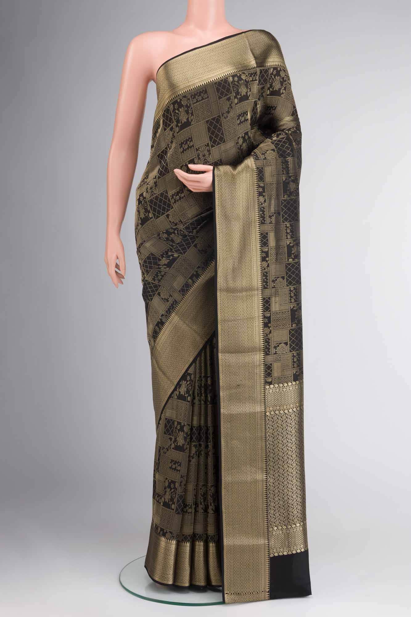 Black Georgette Saree