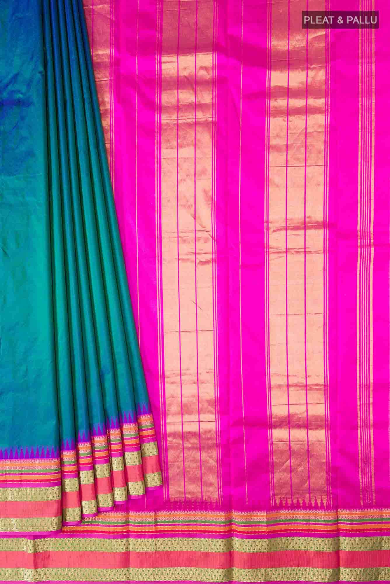 Blue Bangalore Silk Saree