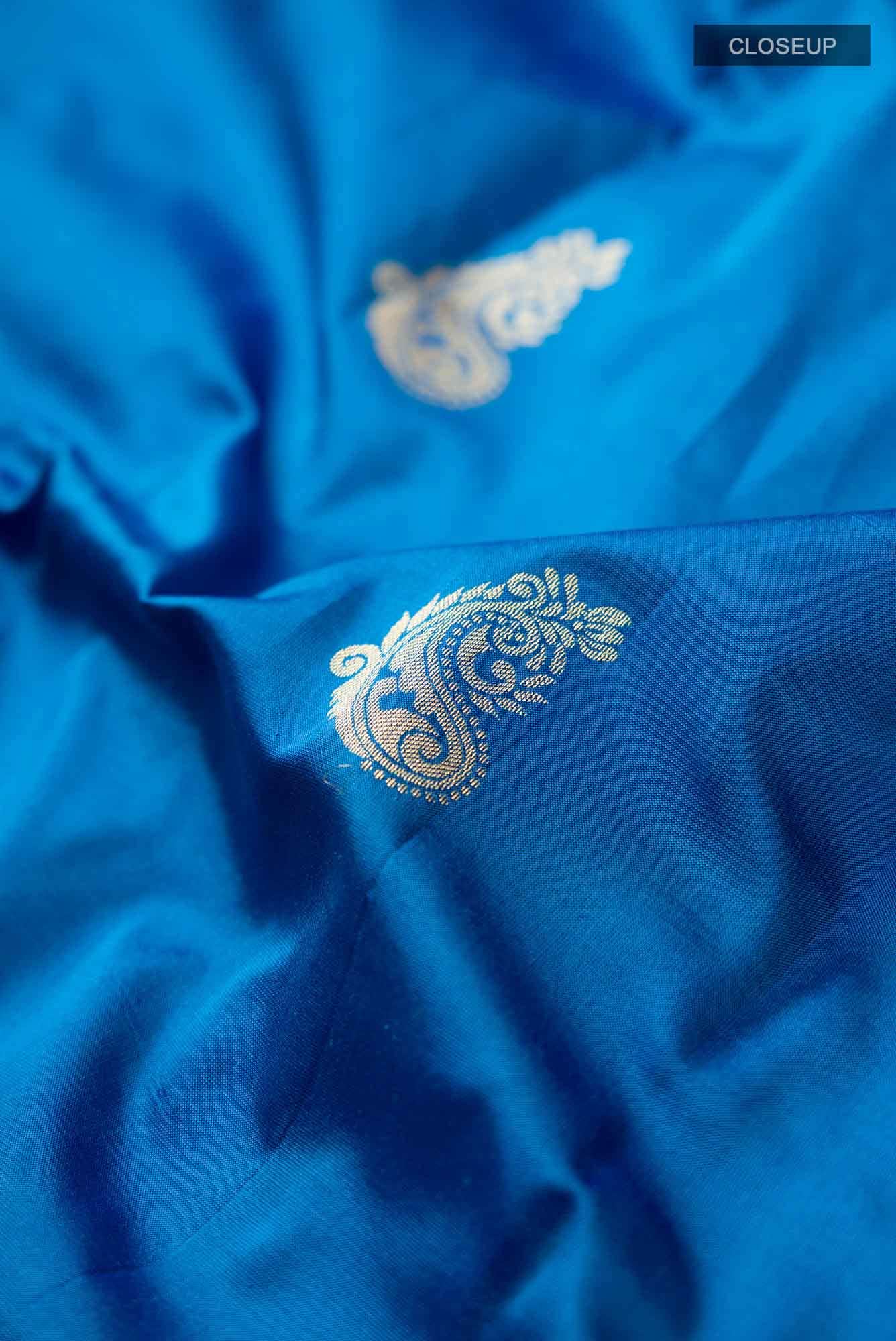 Blue Bangalore Silk Saree