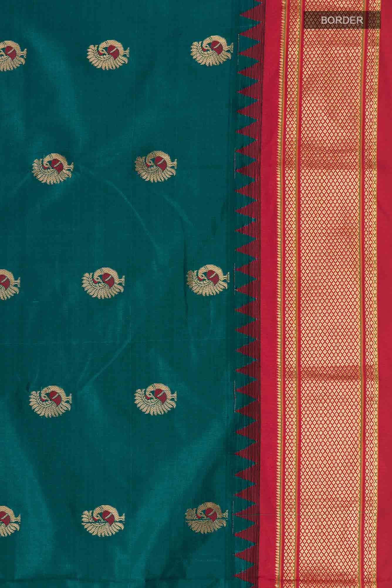 Green Bangalore Silk Saree