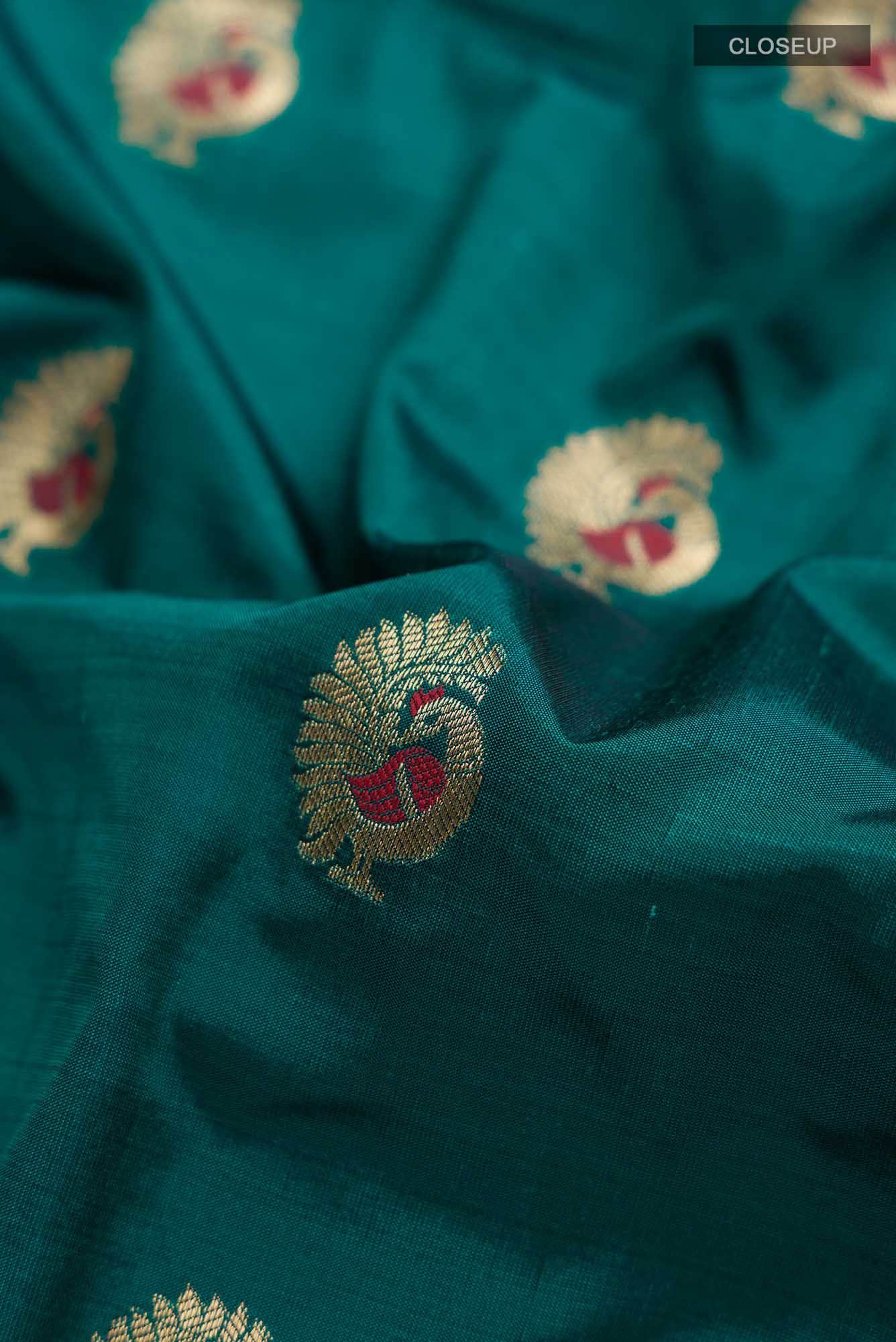 Green Bangalore Silk Saree