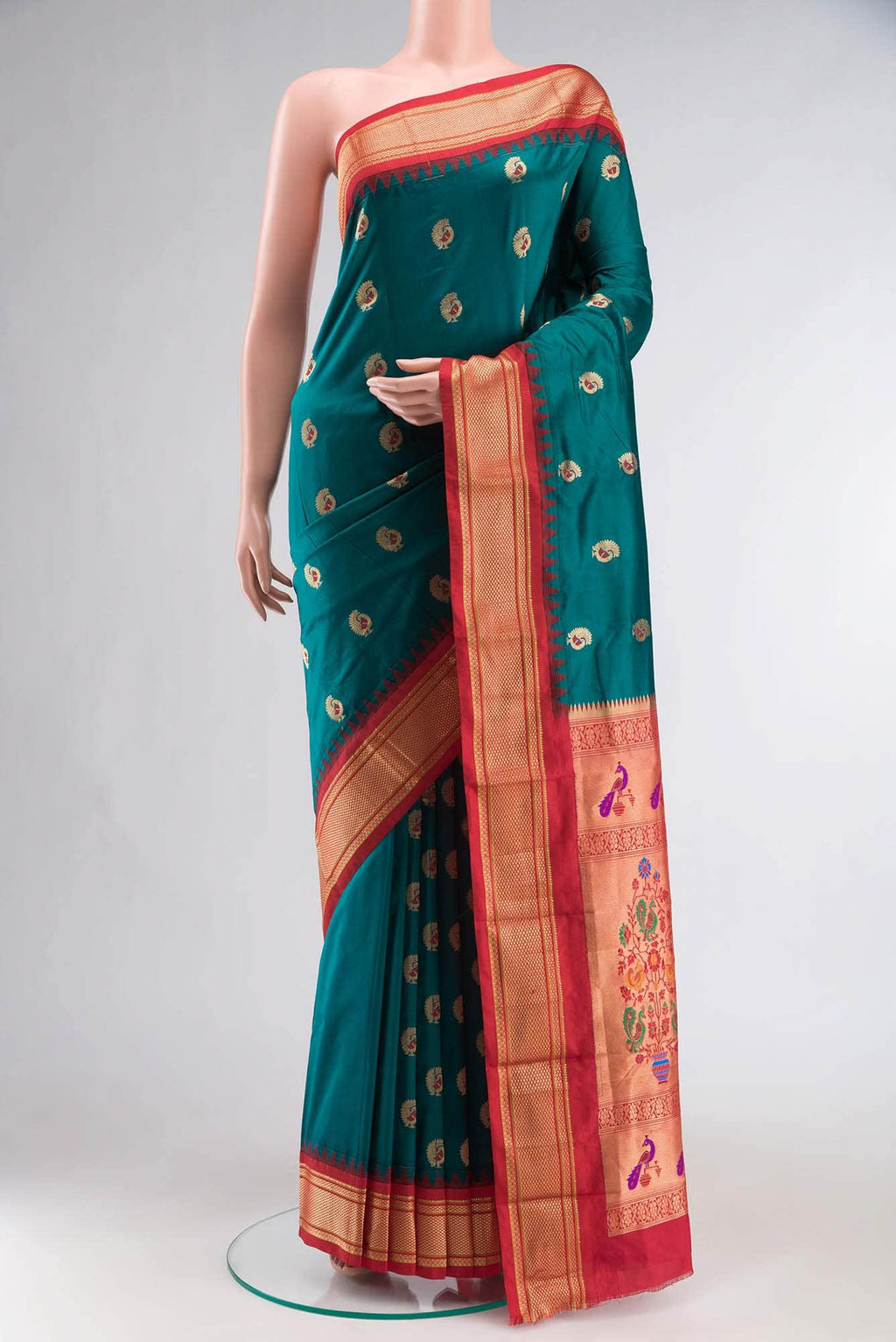 Green Bangalore Silk Saree