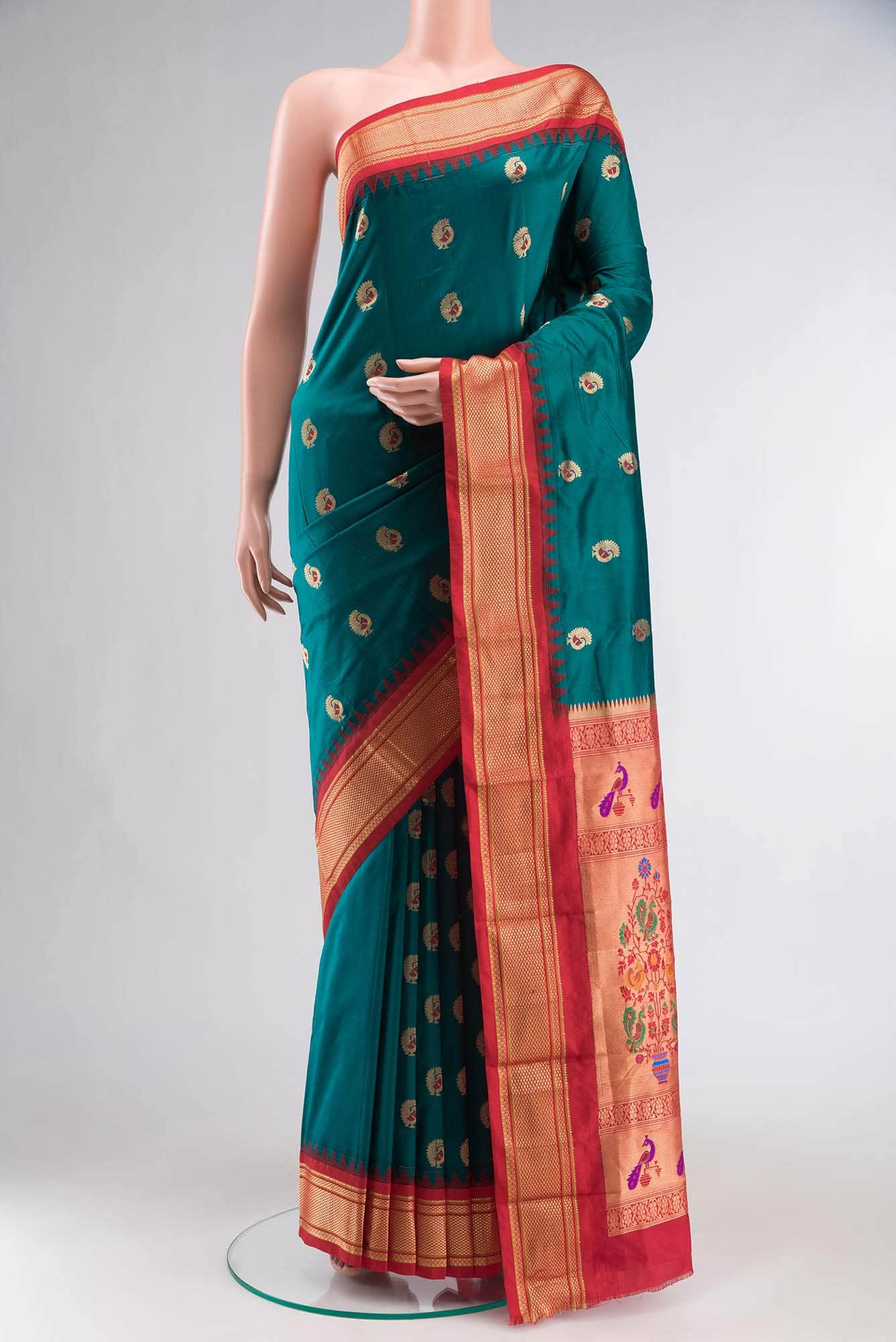 Green Bangalore Silk Saree