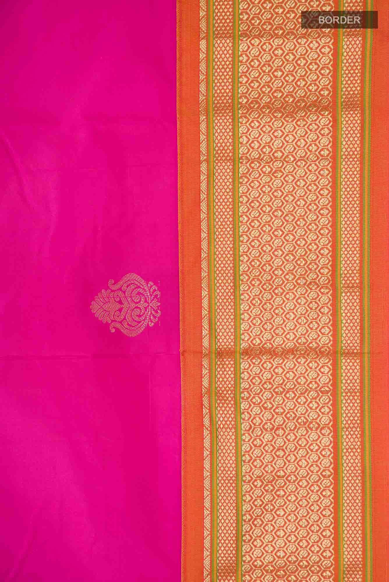 Pink Bangalore Silk Saree