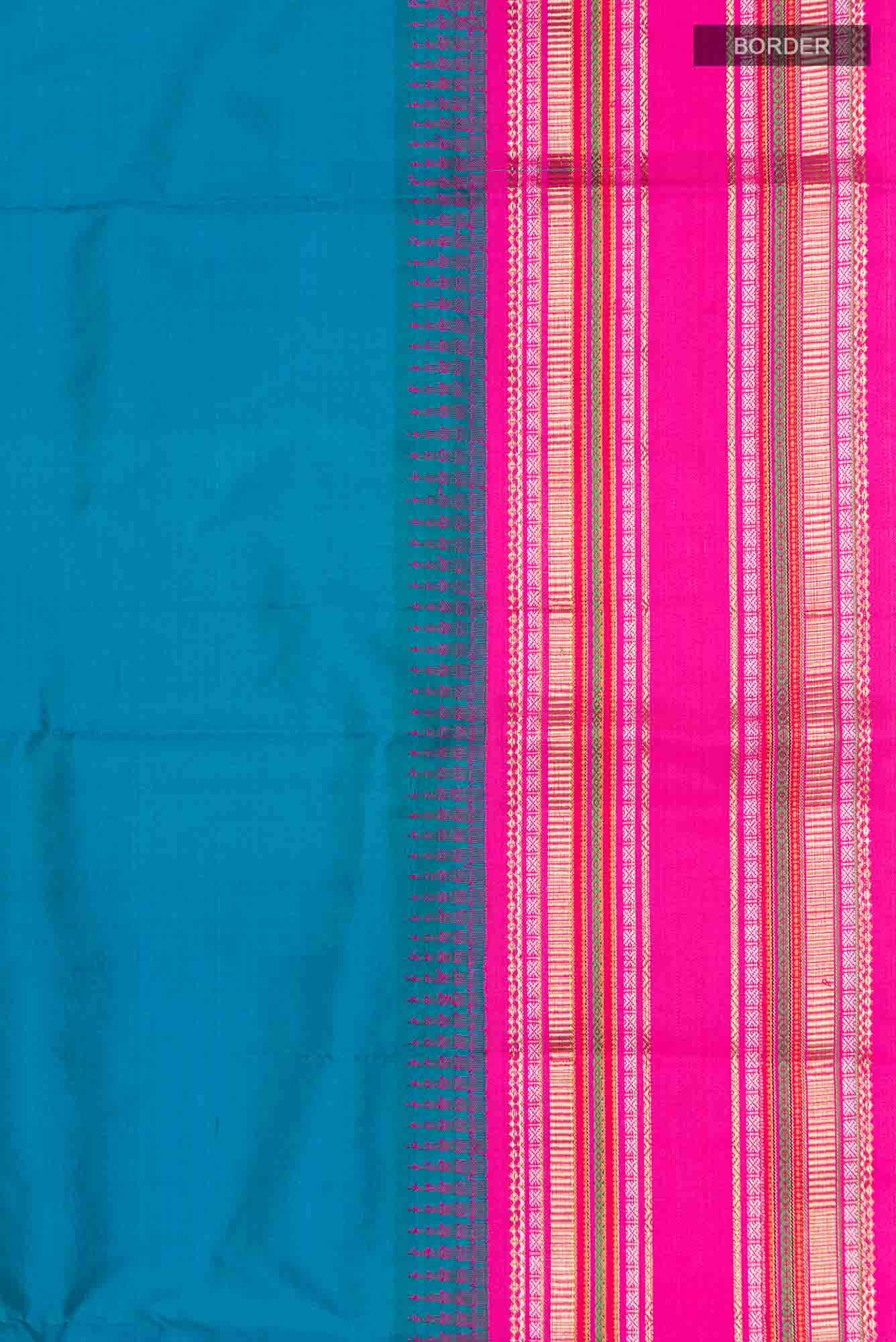 Blue Bangalore Silk Saree