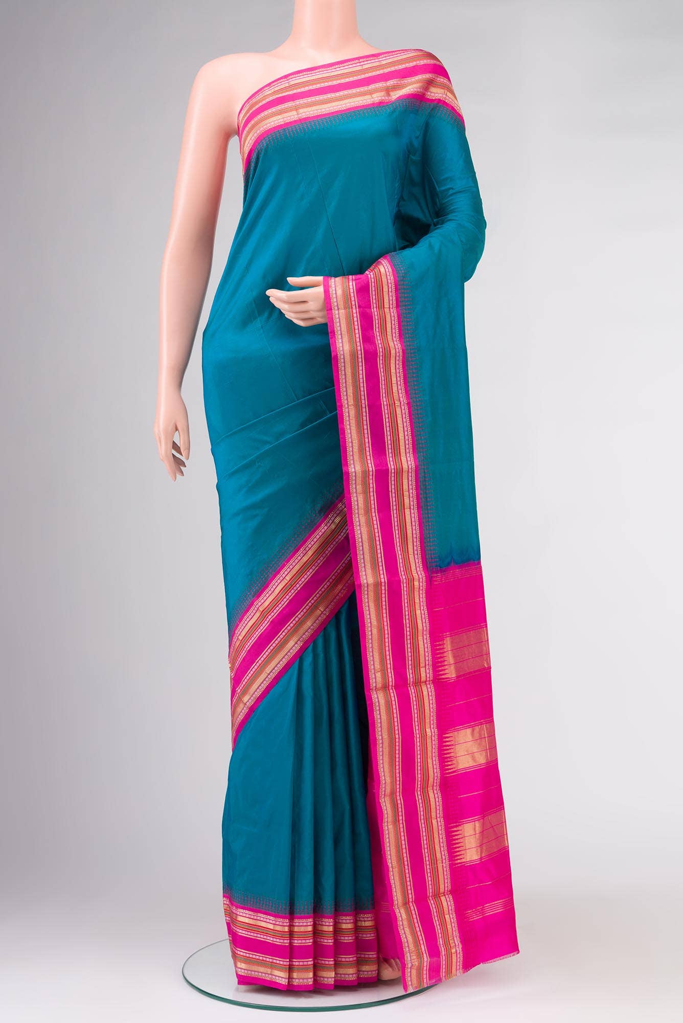 Blue Bangalore Silk Saree