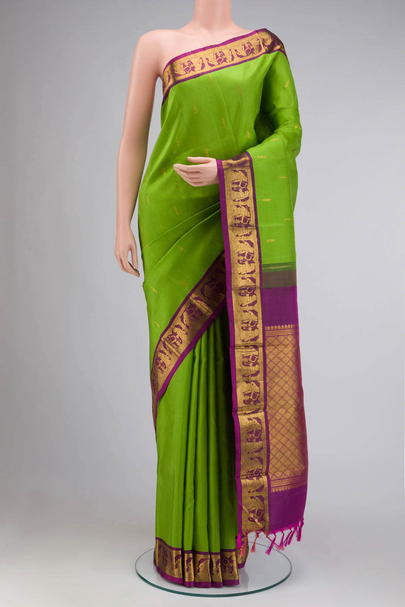 Green Kanchipuram Silk Saree