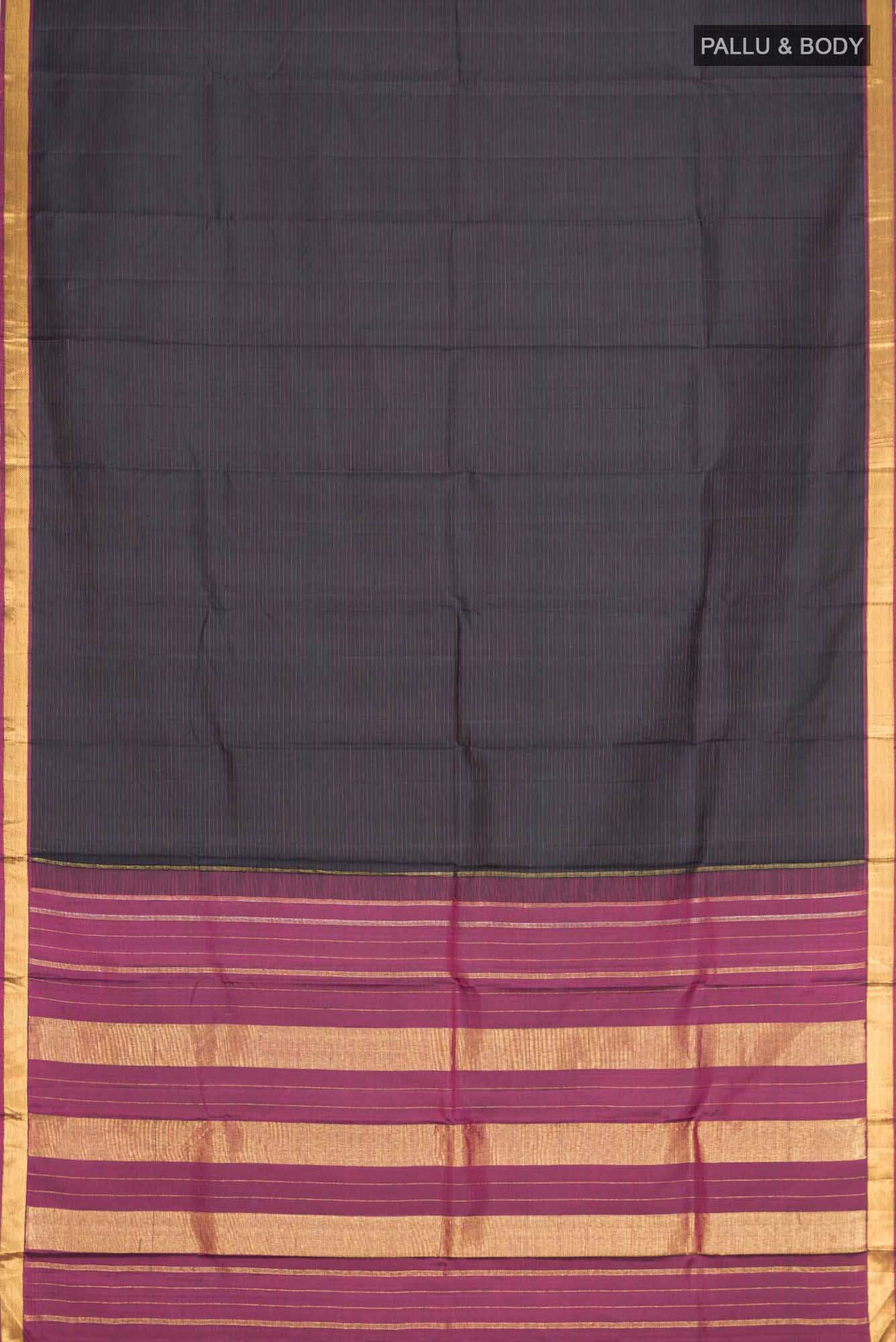 Black Kanchipuram Silk Saree