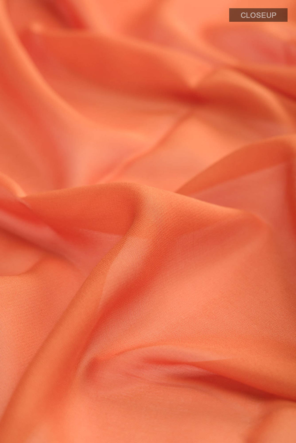 Orange Mysore Georgette Saree