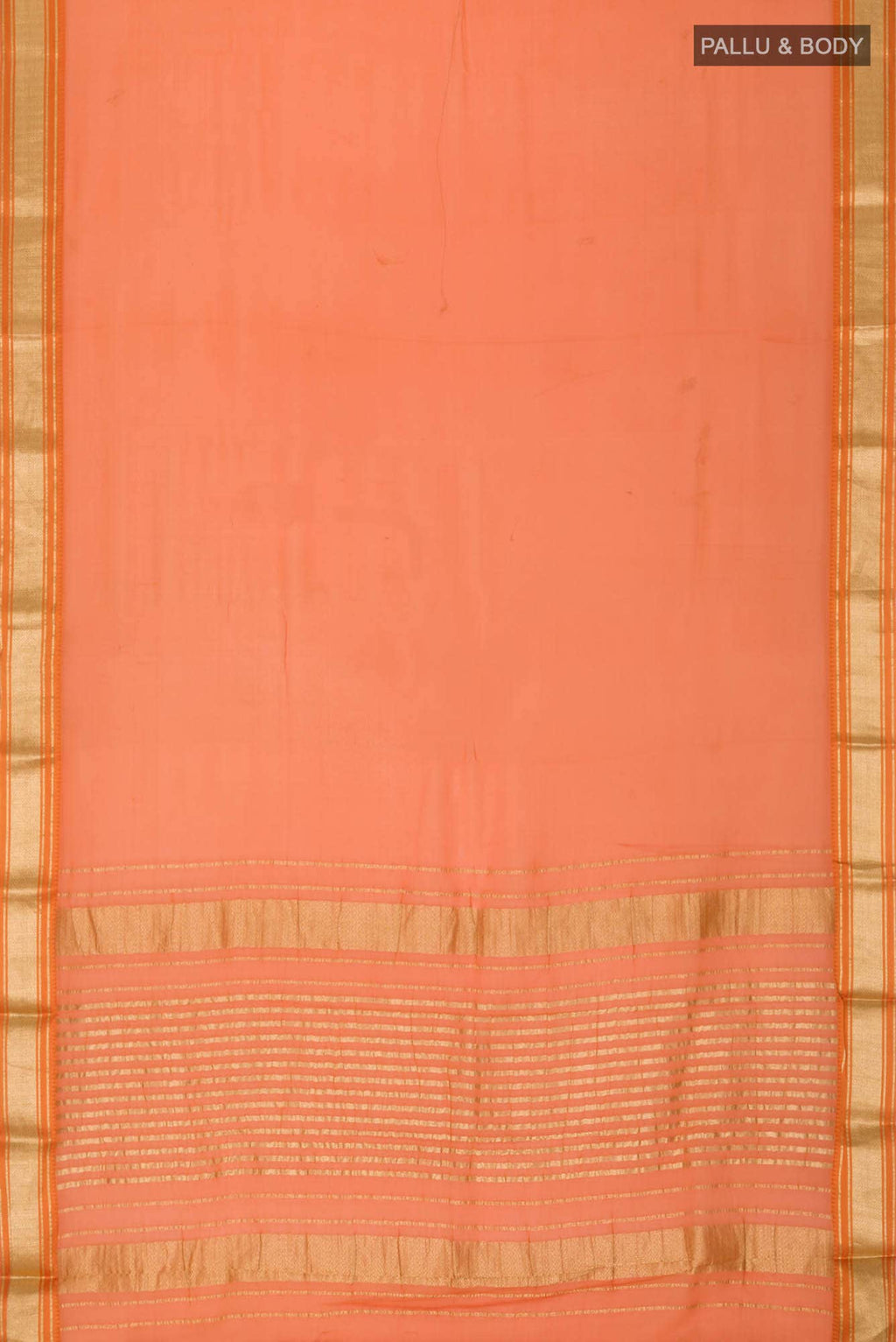 Orange Mysore Georgette Saree