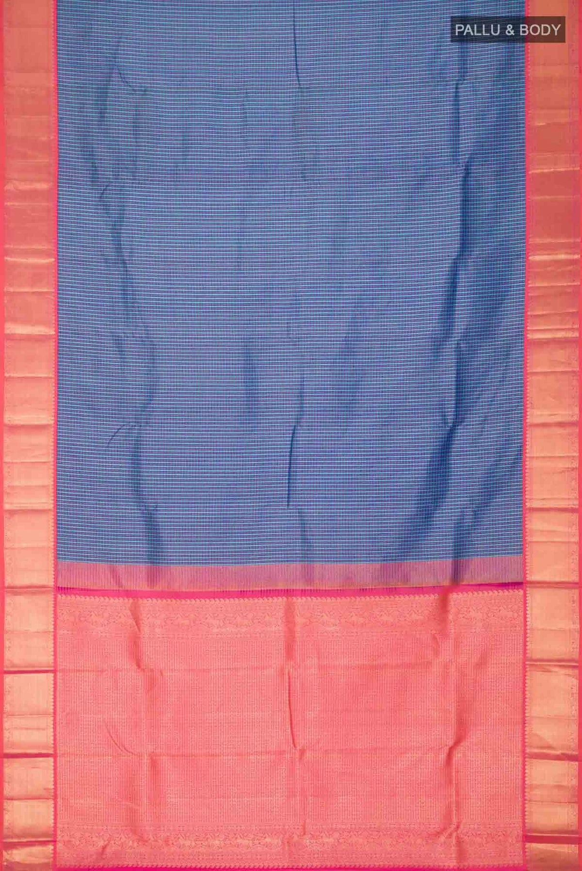 Blue Dual Tone Kanchipuram Silk Saree