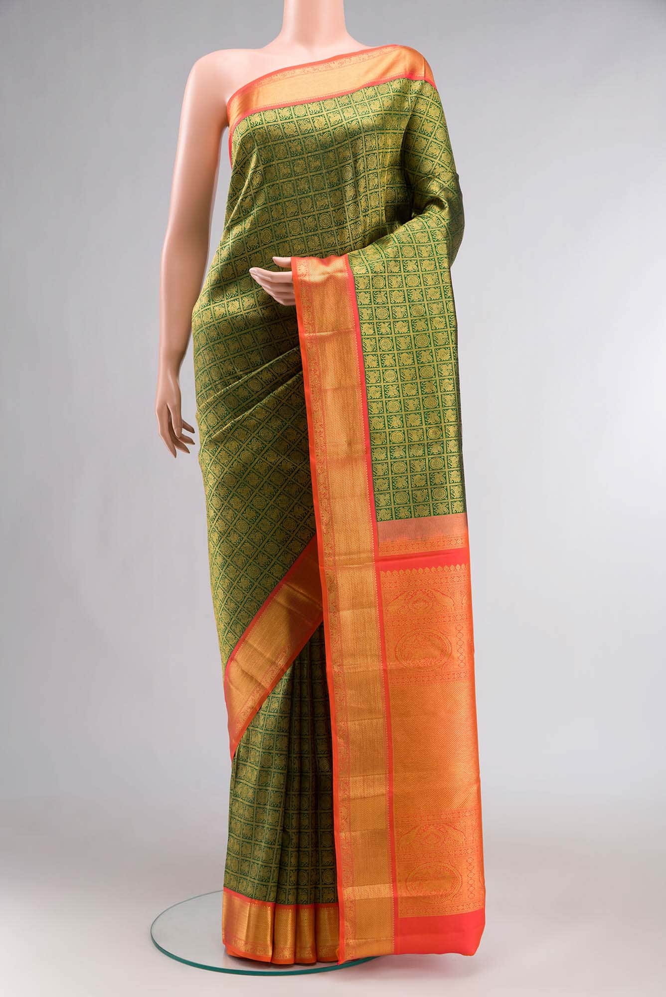 Green Kanchipuram Silk Saree