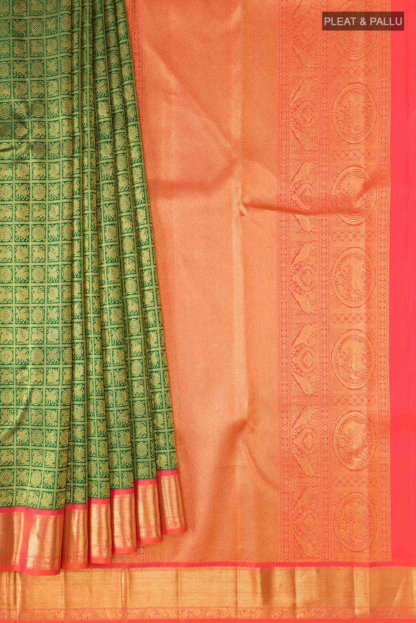 Green Kanchipuram Silk Saree