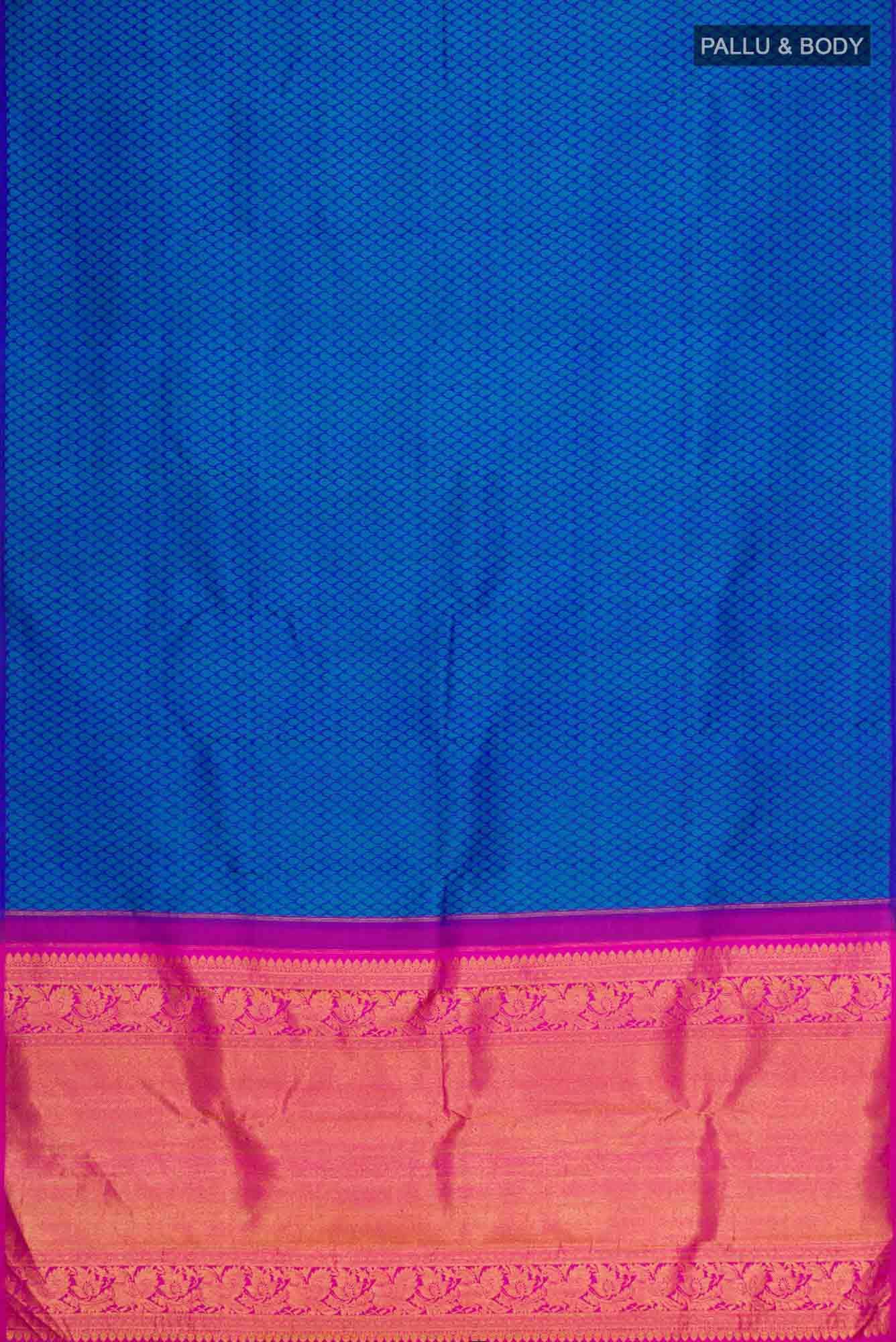 Blue Kanchipuram Silk Saree