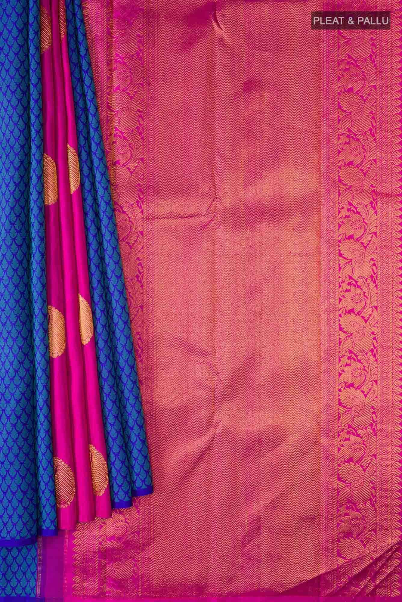 Blue Kanchipuram Silk Saree
