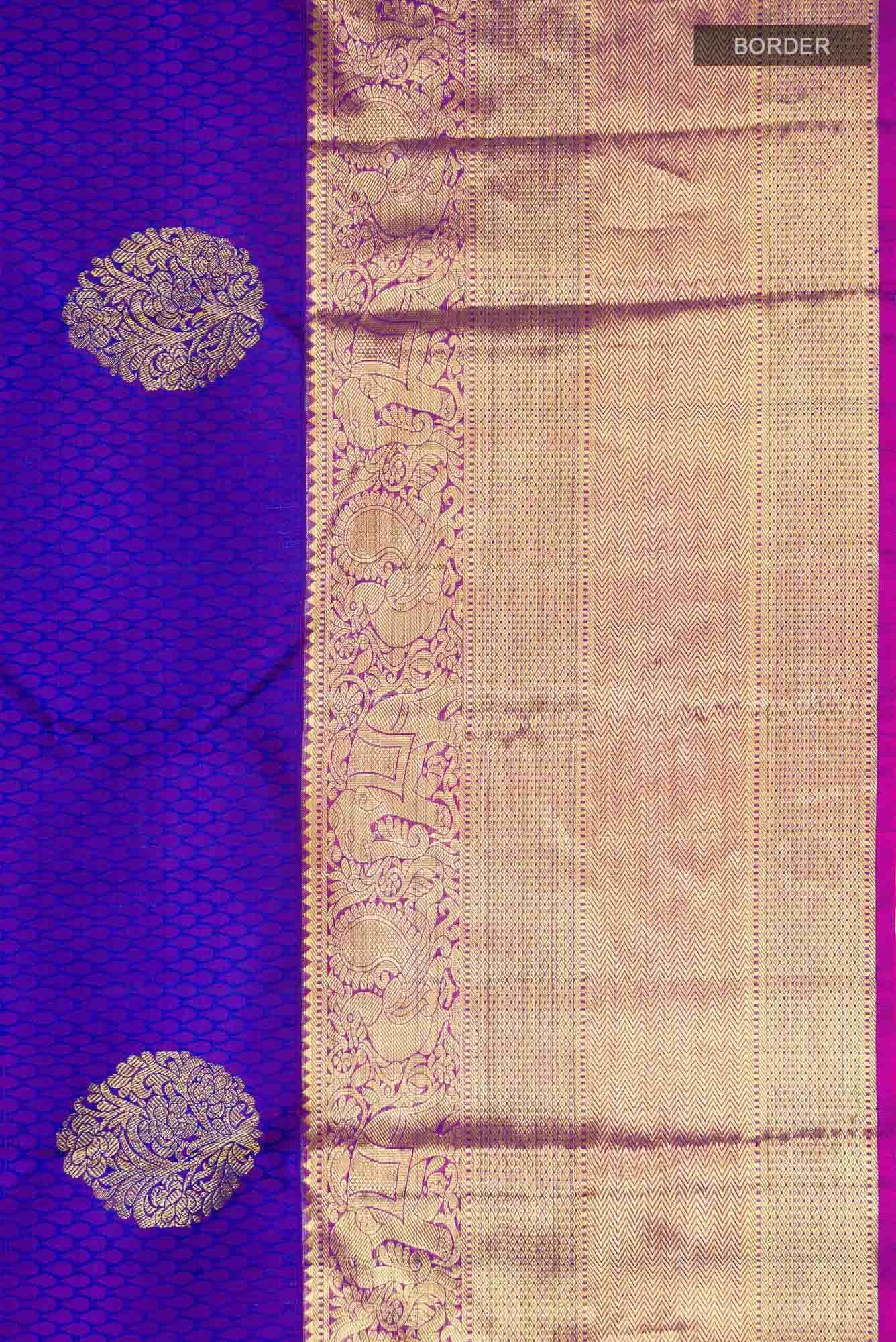 Blue Kanchipuram Silk Saree