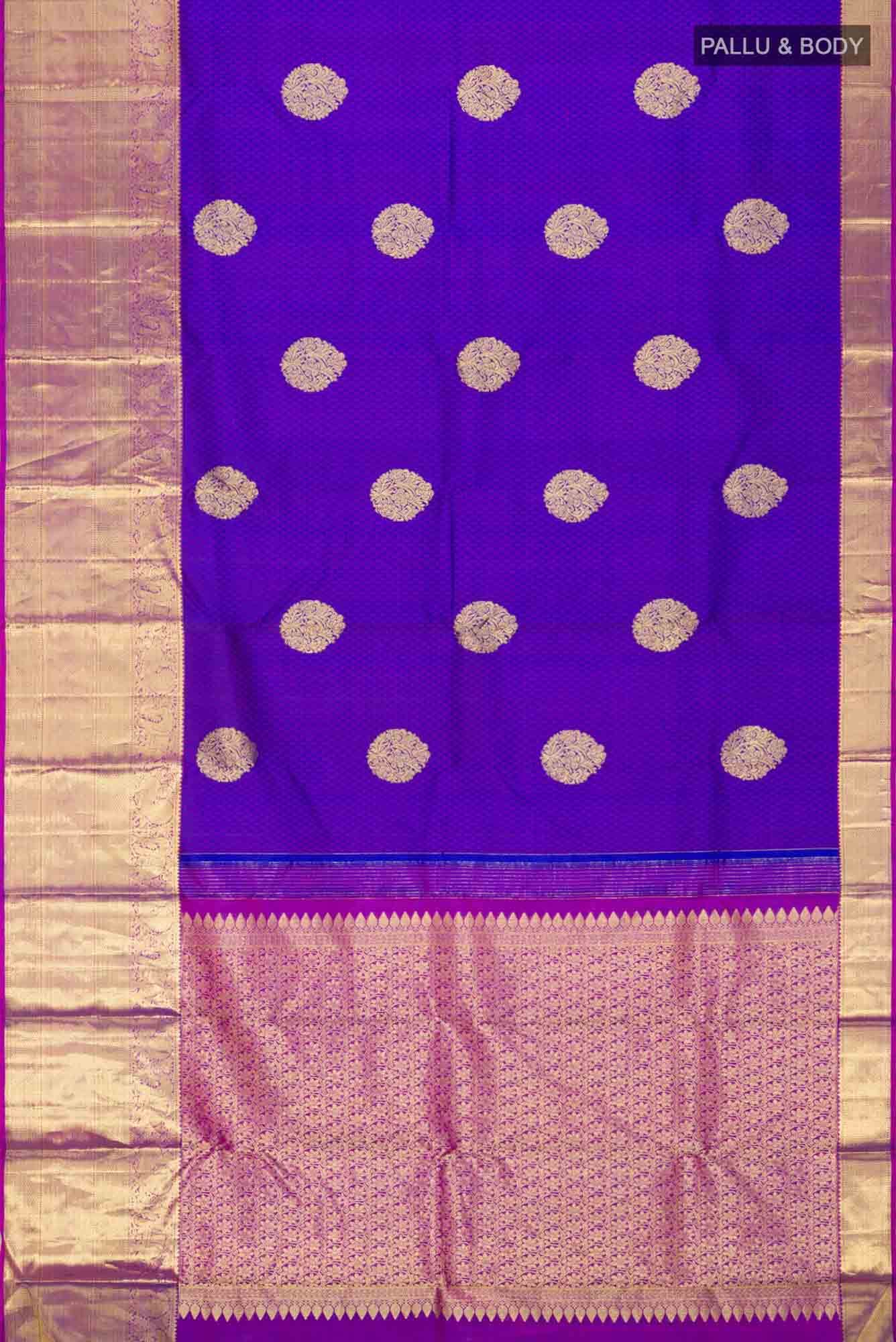 Blue Kanchipuram Silk Saree