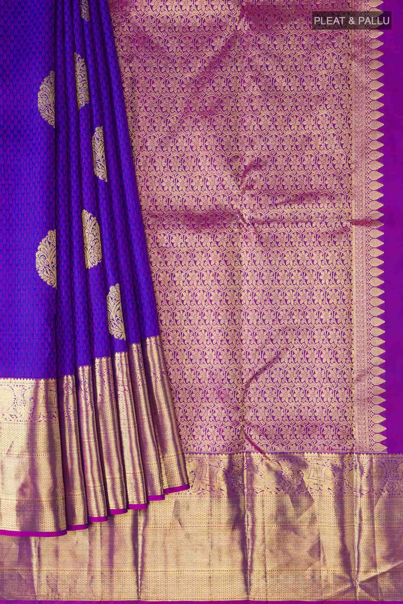 Blue Kanchipuram Silk Saree