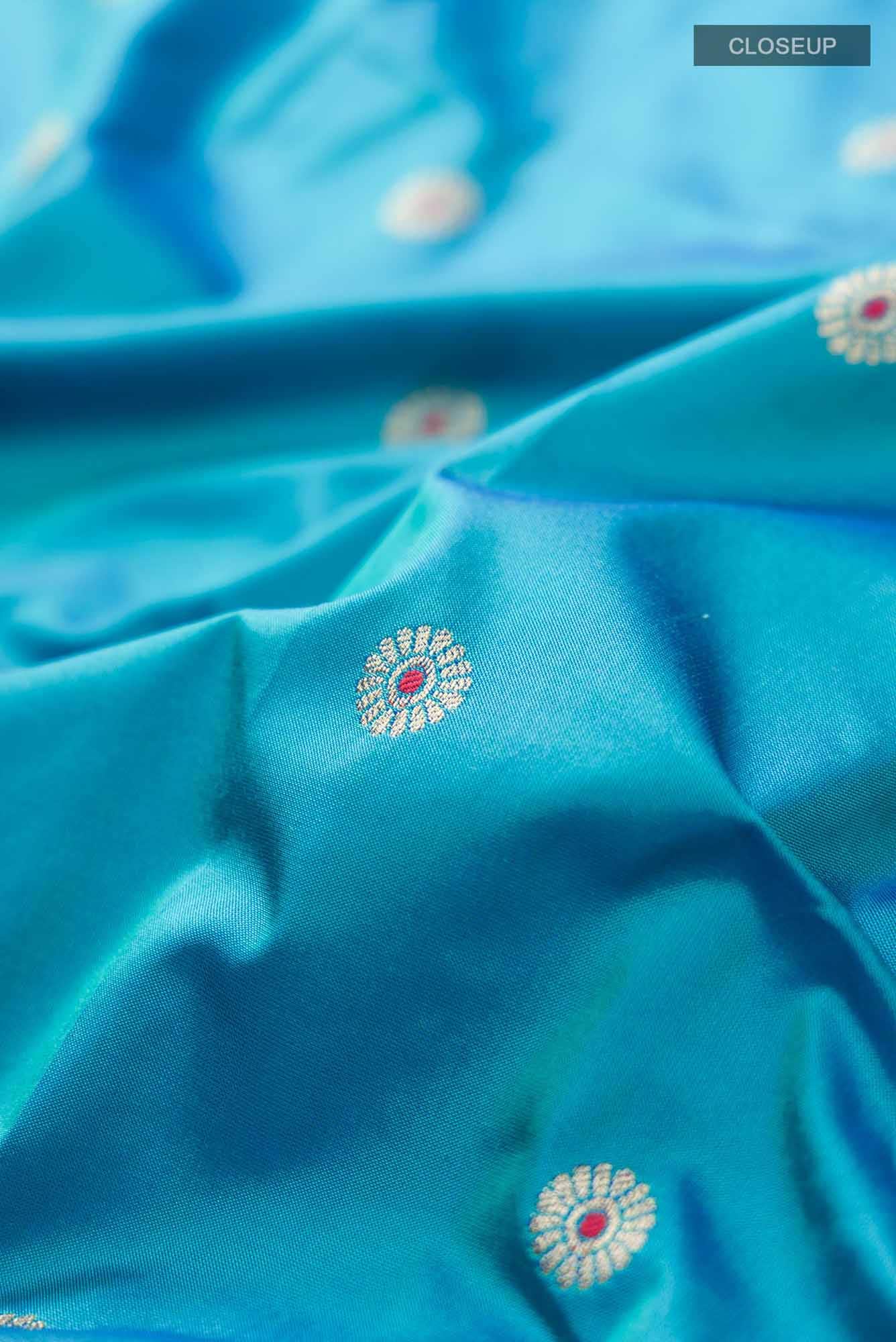Blue Bangalore Silk Saree