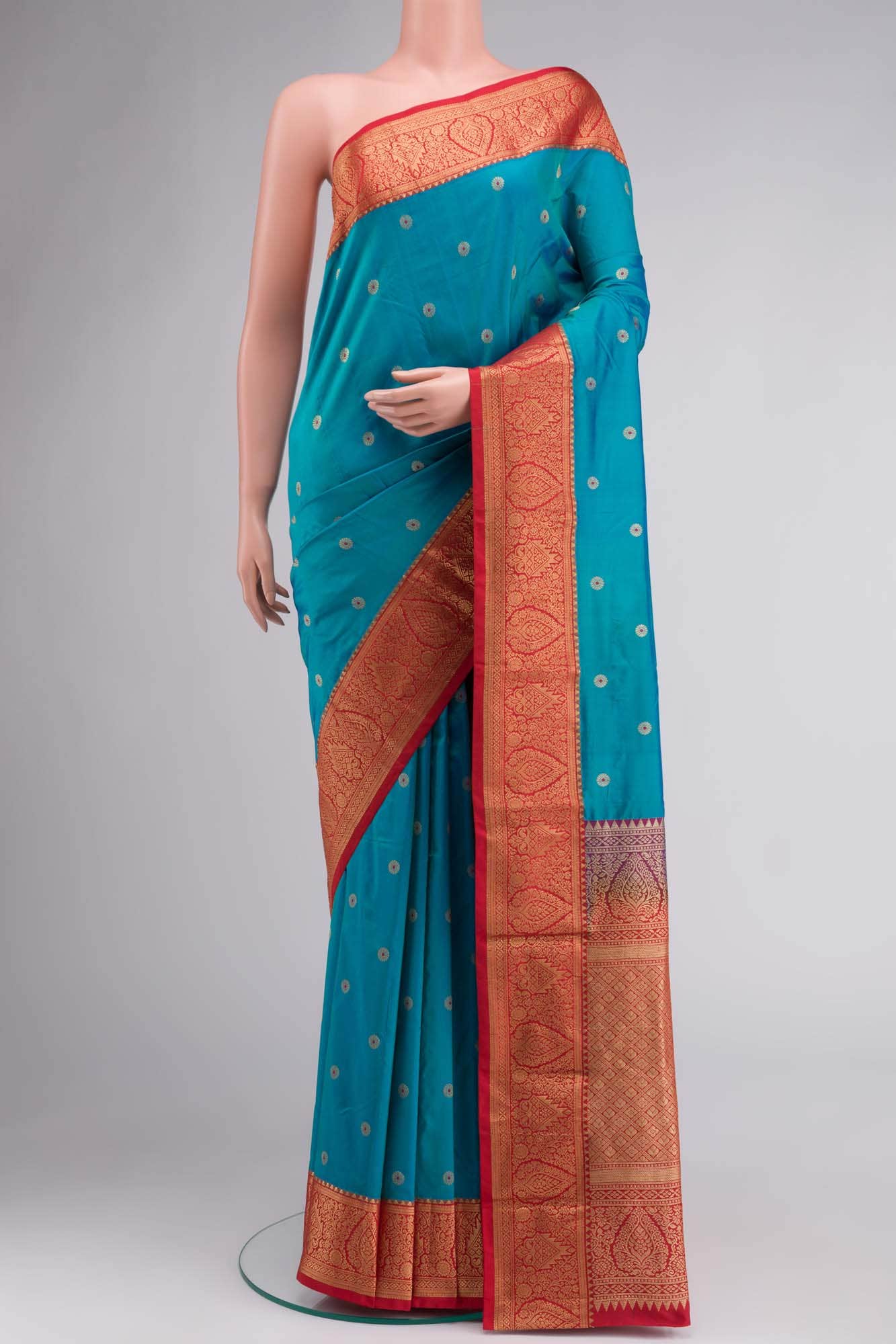 Blue Bangalore Silk Saree