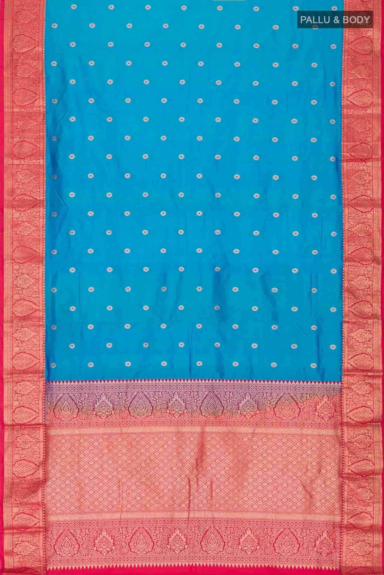 Blue Bangalore Silk Saree