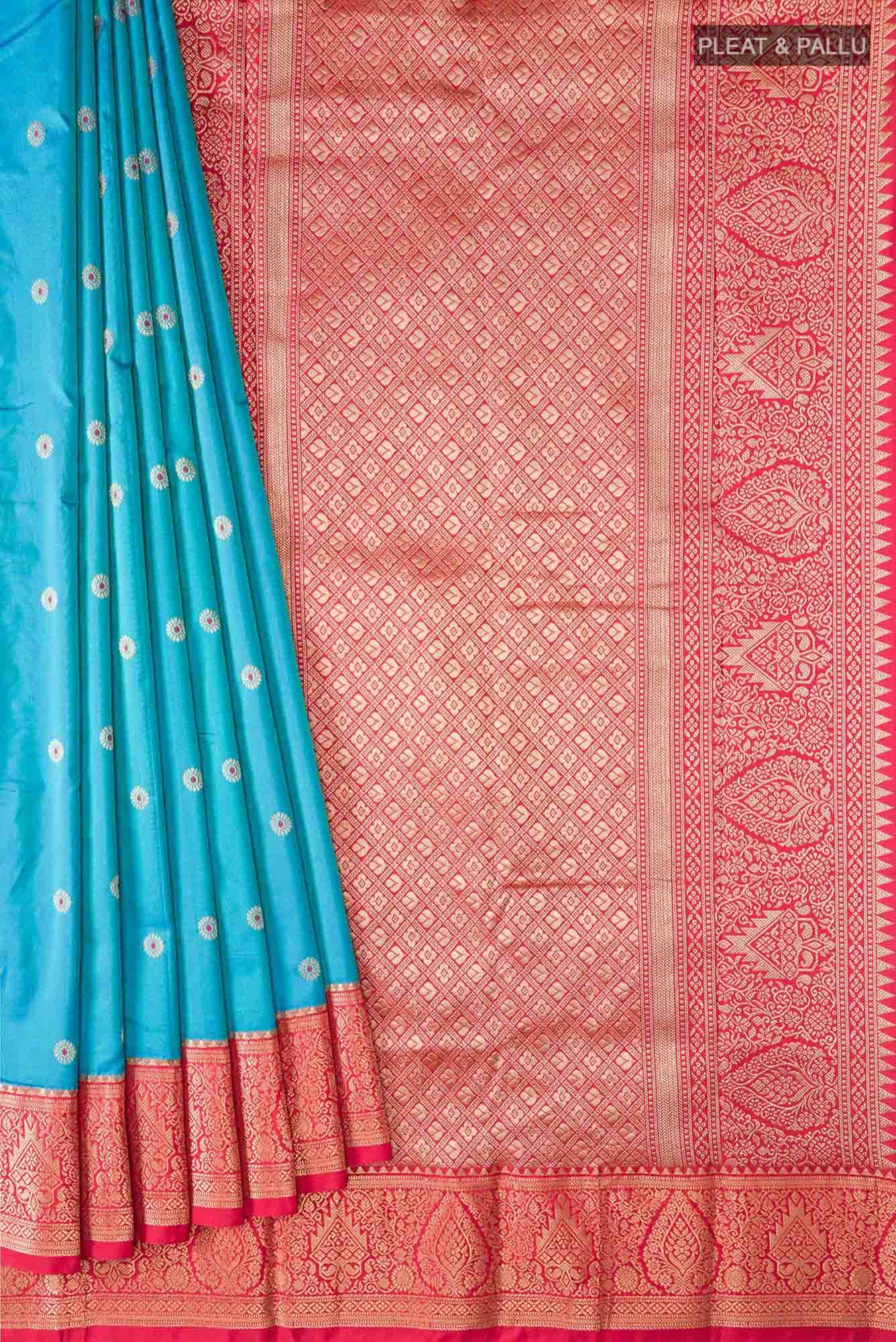 Blue Bangalore Silk Saree