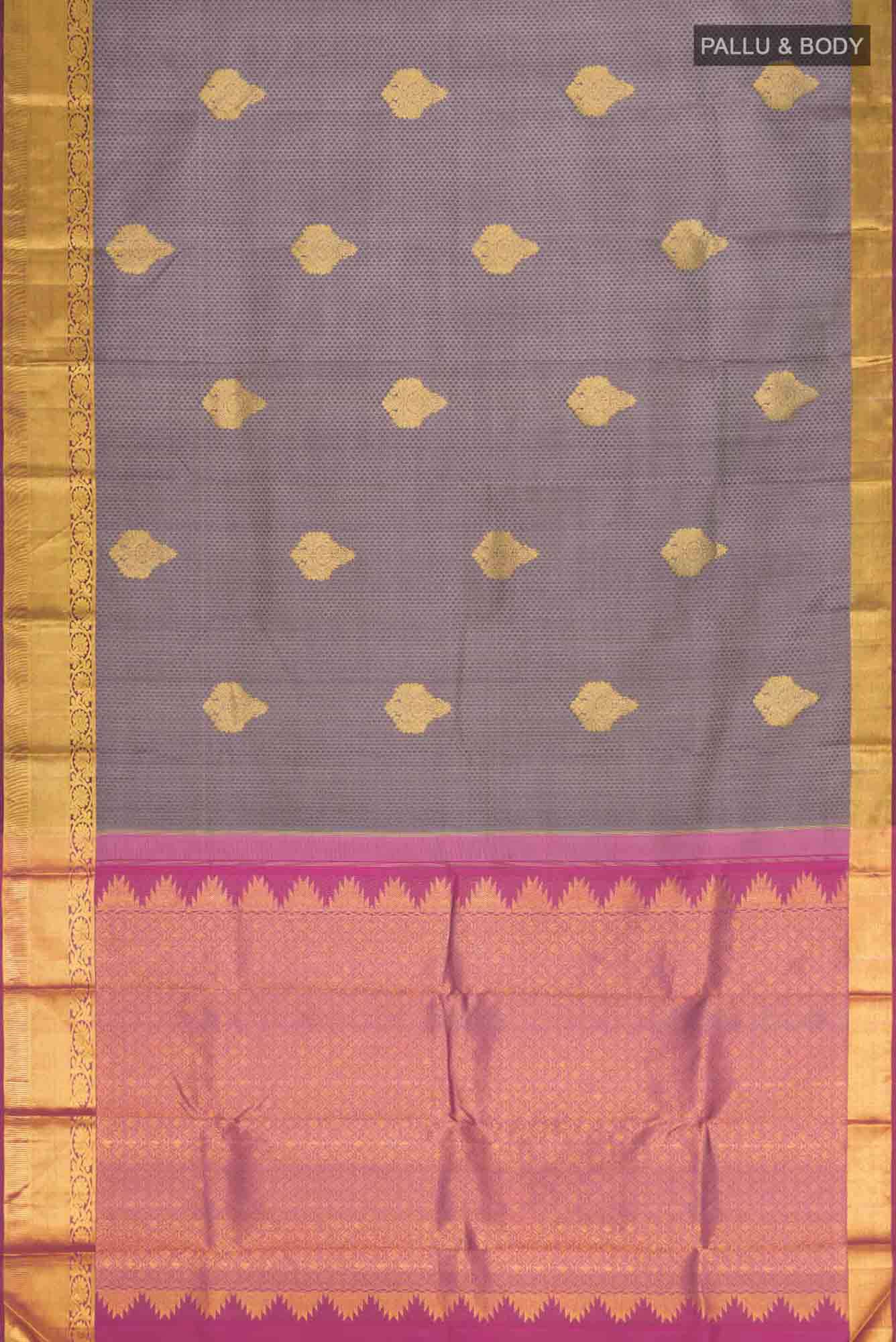 Brown Kanchipuram Silk Saree