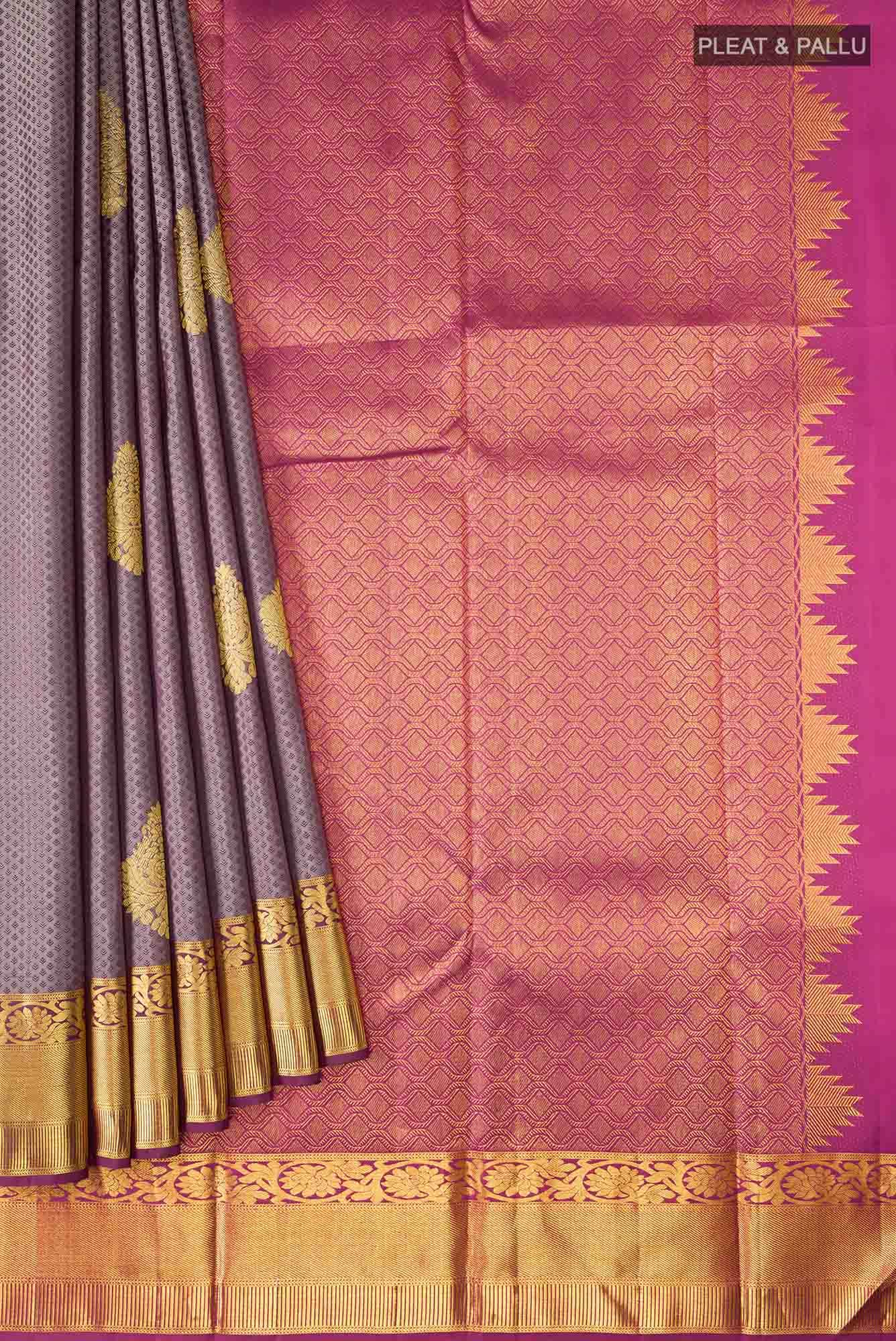 Brown Kanchipuram Silk Saree