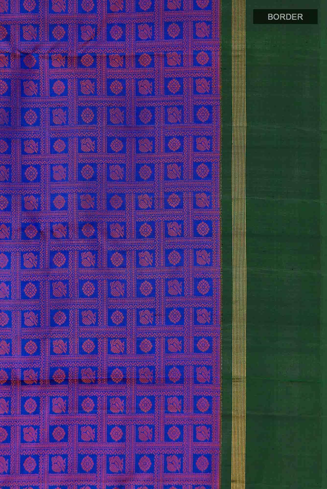 Blue Kanchipuram Silk Saree