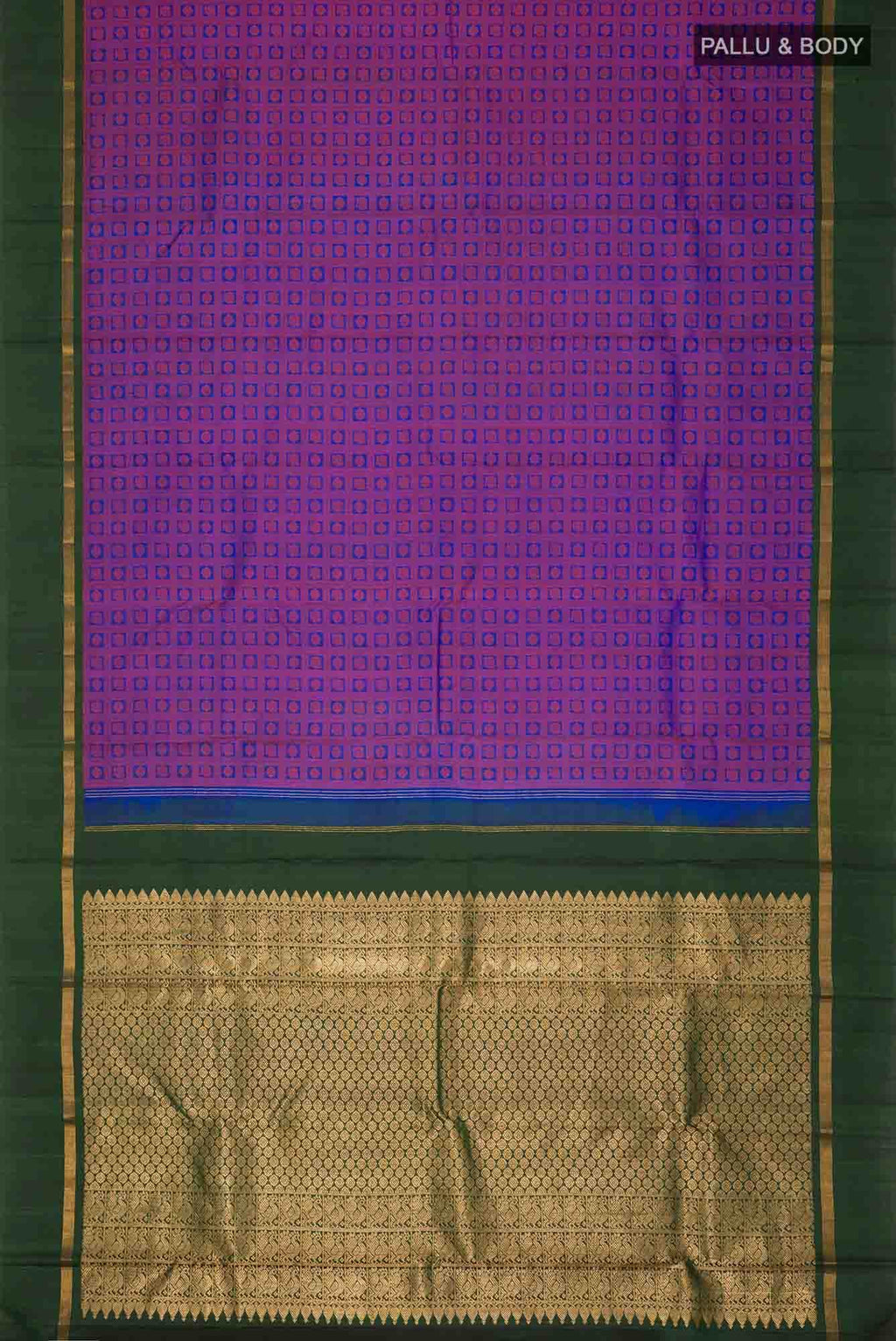 Blue Kanchipuram Silk Saree