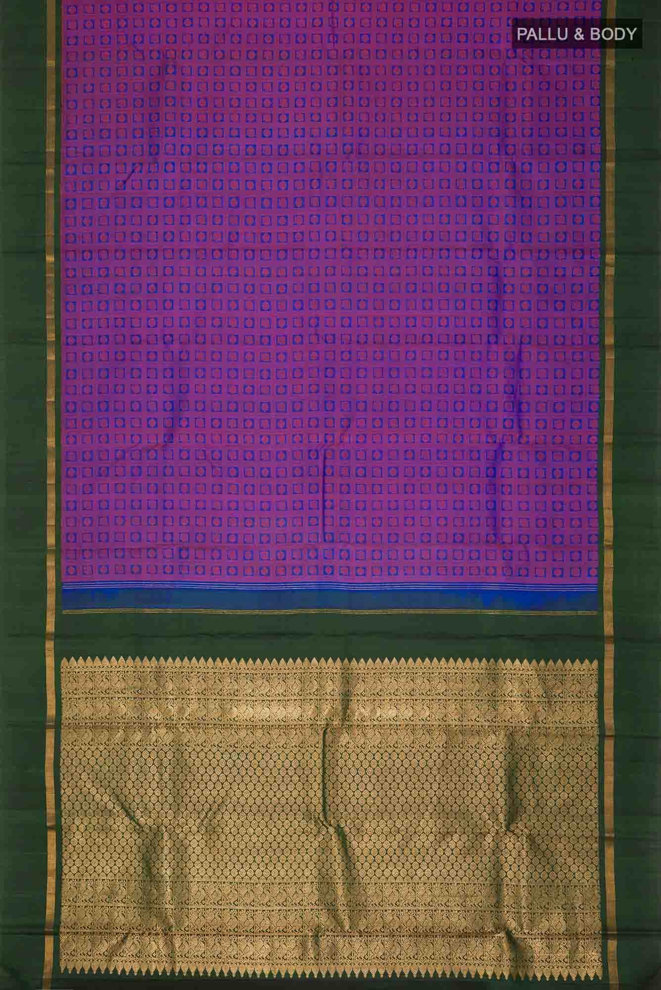Blue Kanchipuram Silk Saree