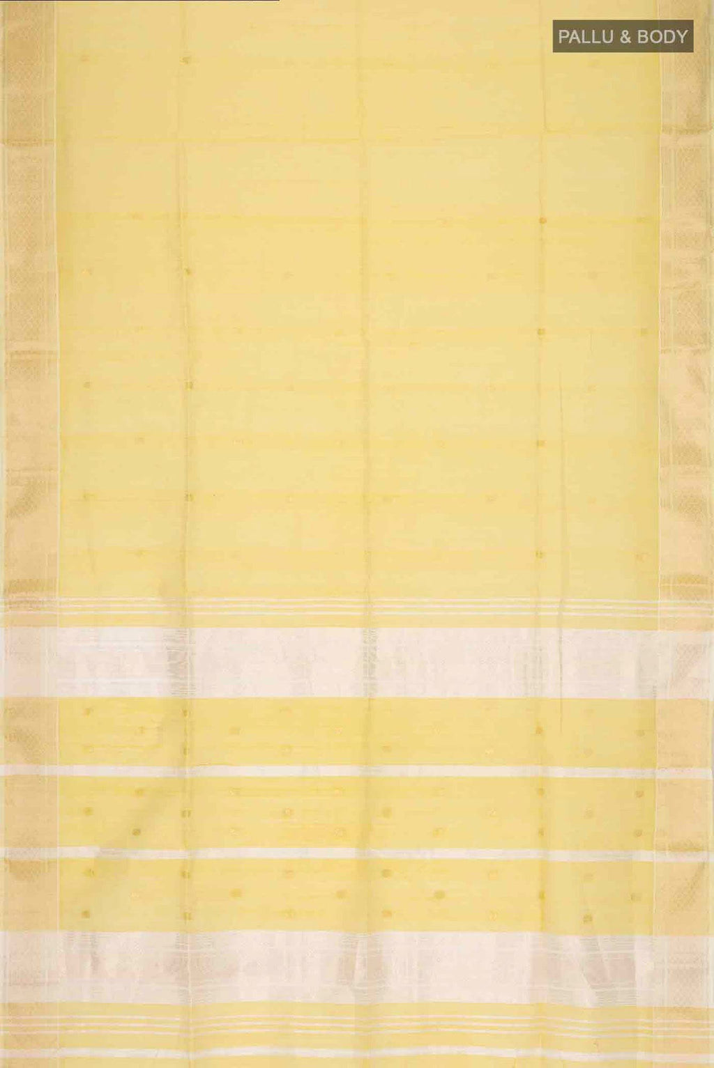 Yellow Maheshwari Silk Cotton Saree