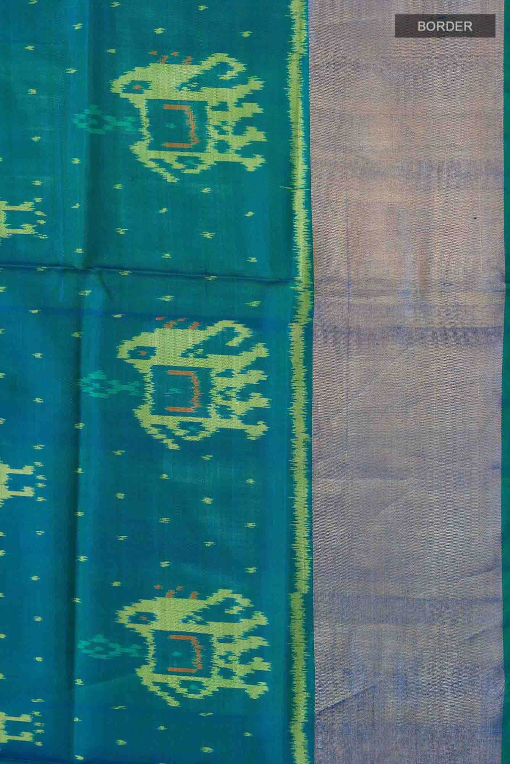 Blue Rajkot Patola Silk Saree